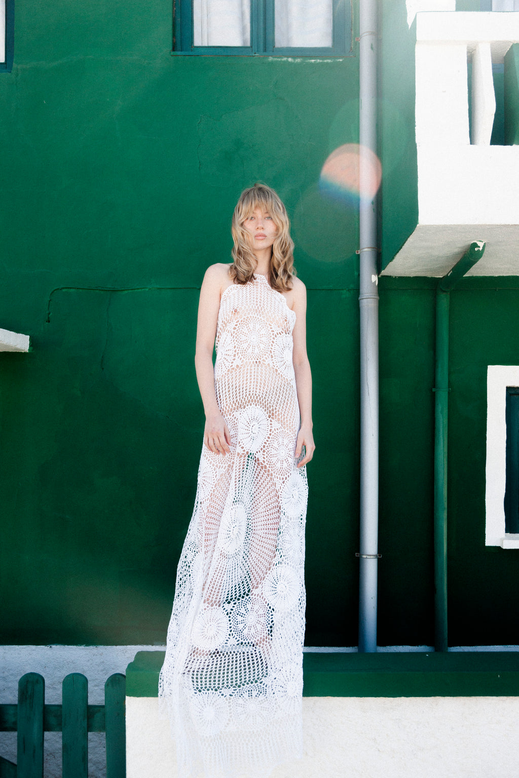 HANDKERCHIEF DRESS MAXI