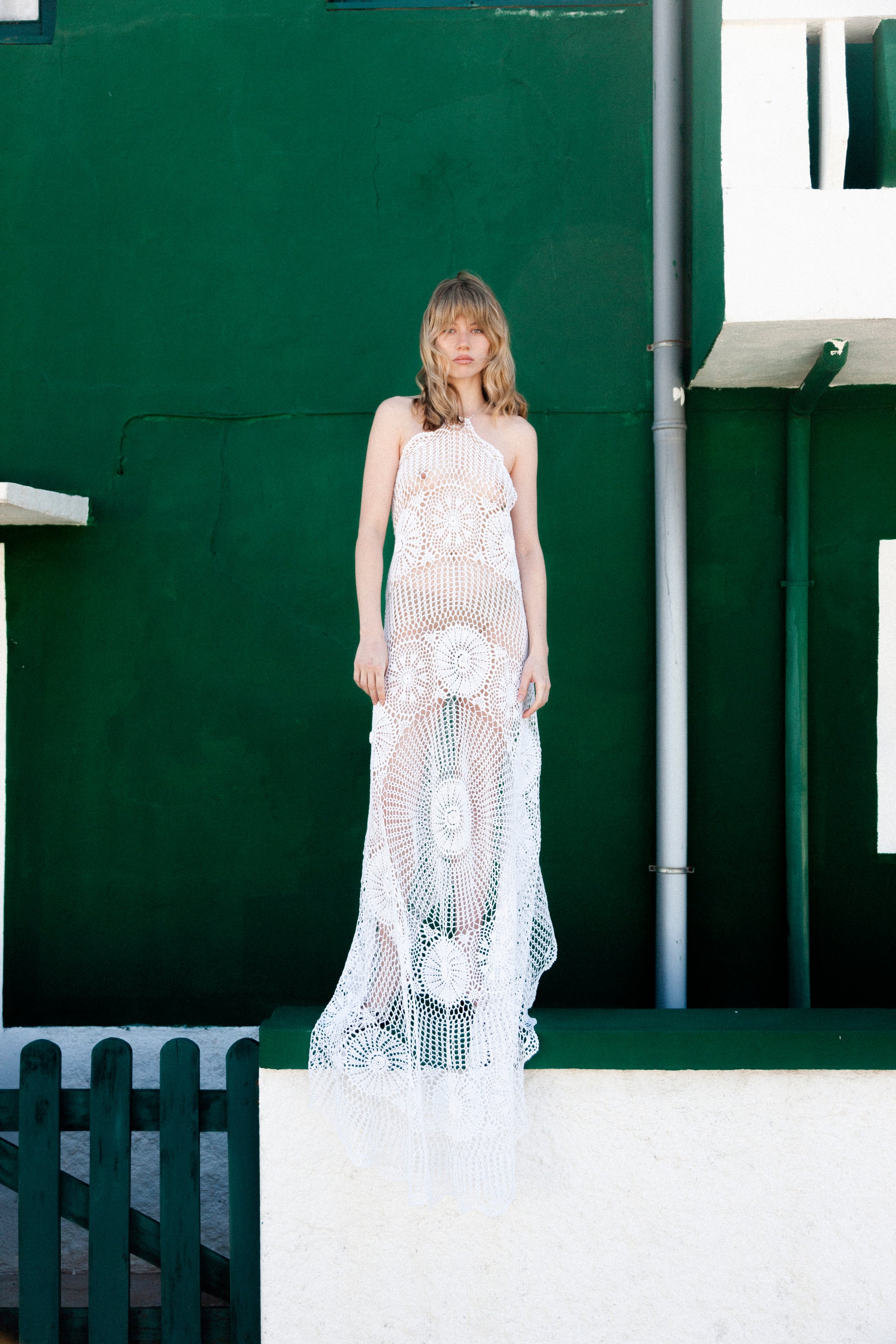 HANDKERCHIEF DRESS MAXI