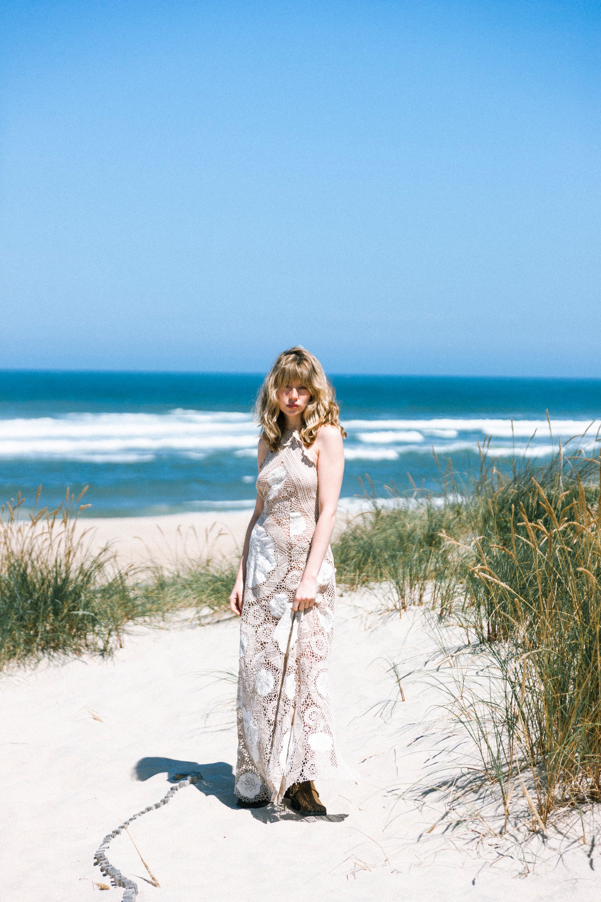 HANDKERCHIEF DRESS MAXI