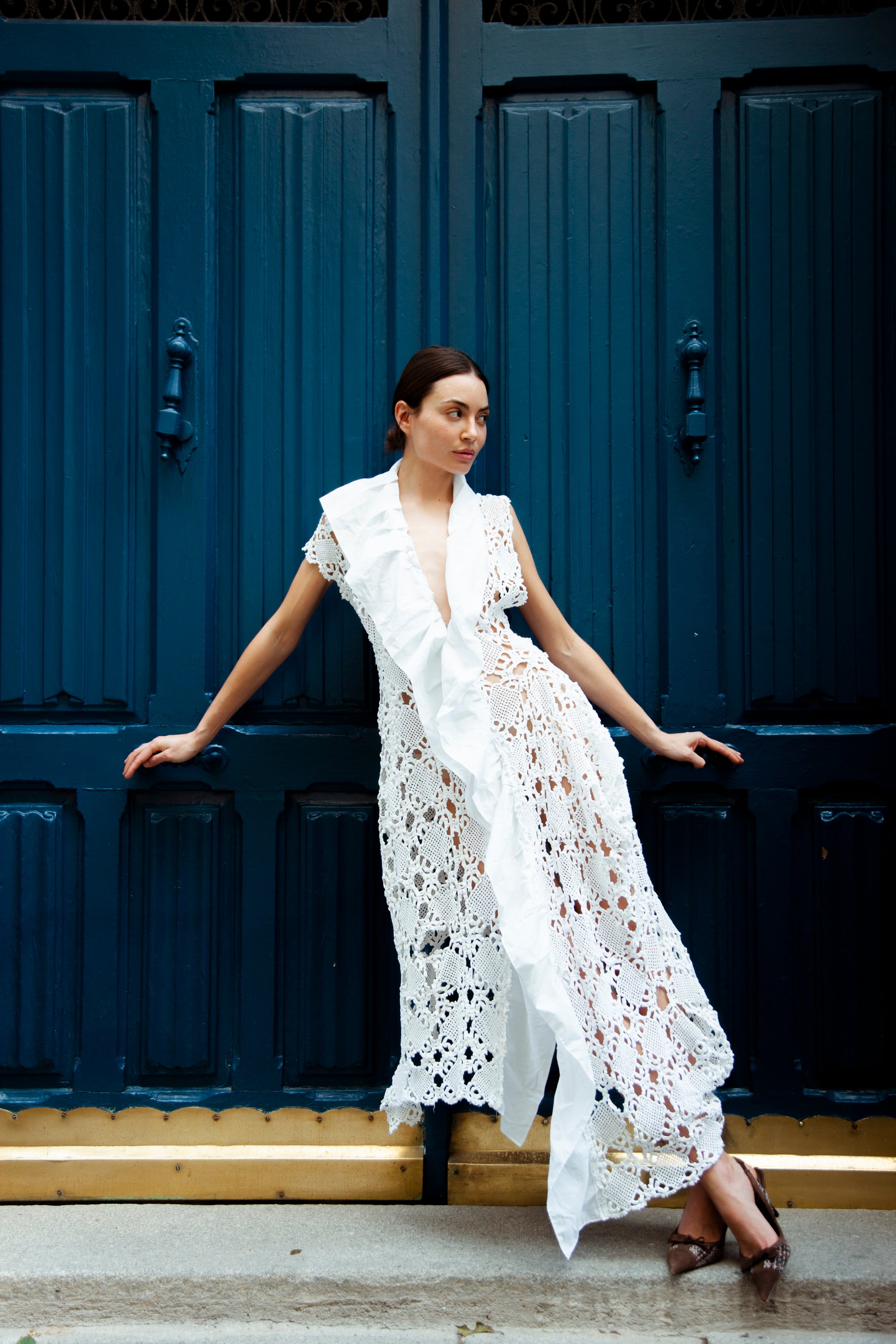 HANDKERCHIEF RUFFLE DRESS – KETTEL