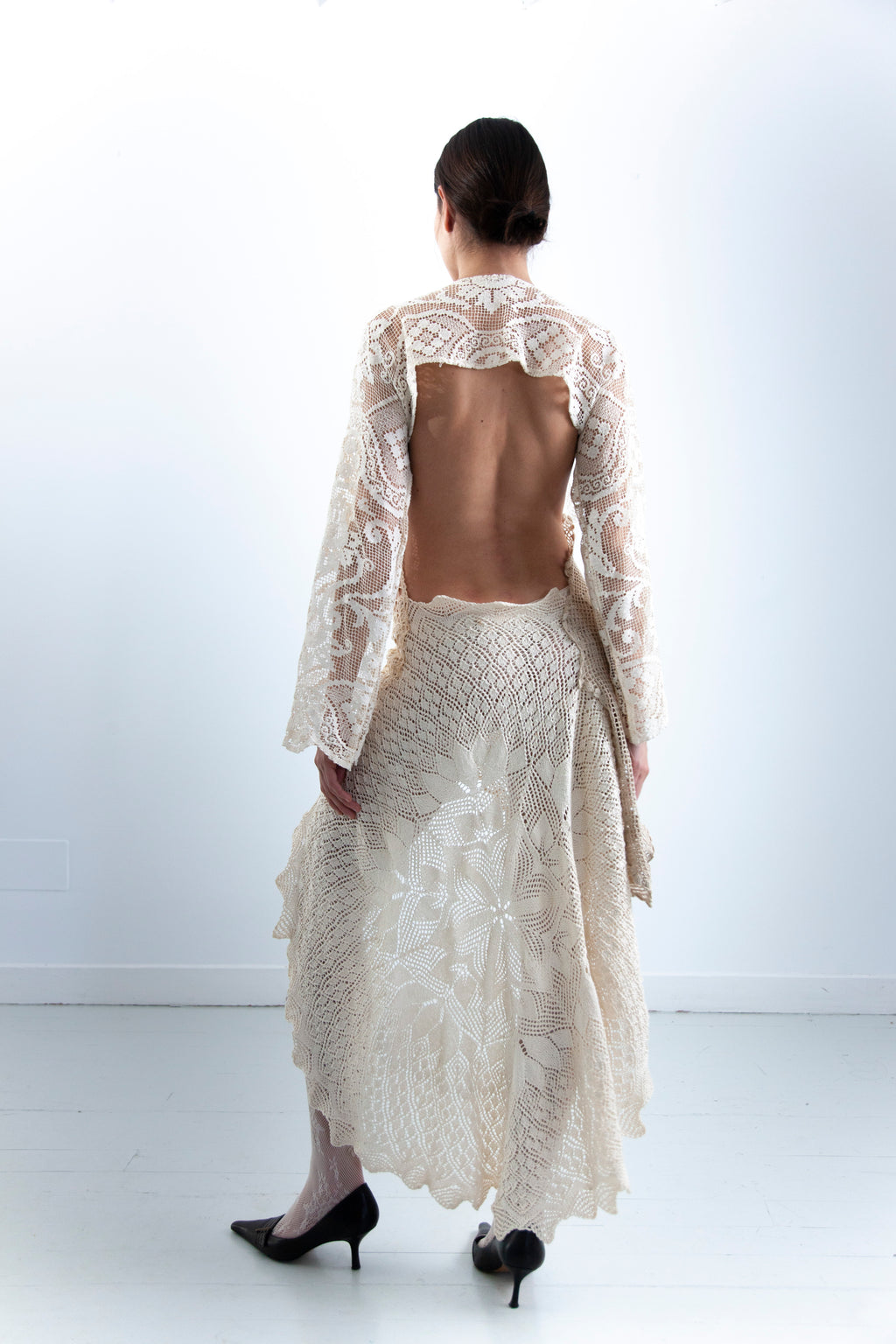 HANDKERCHIEF LONG SLEEVE DRESS
