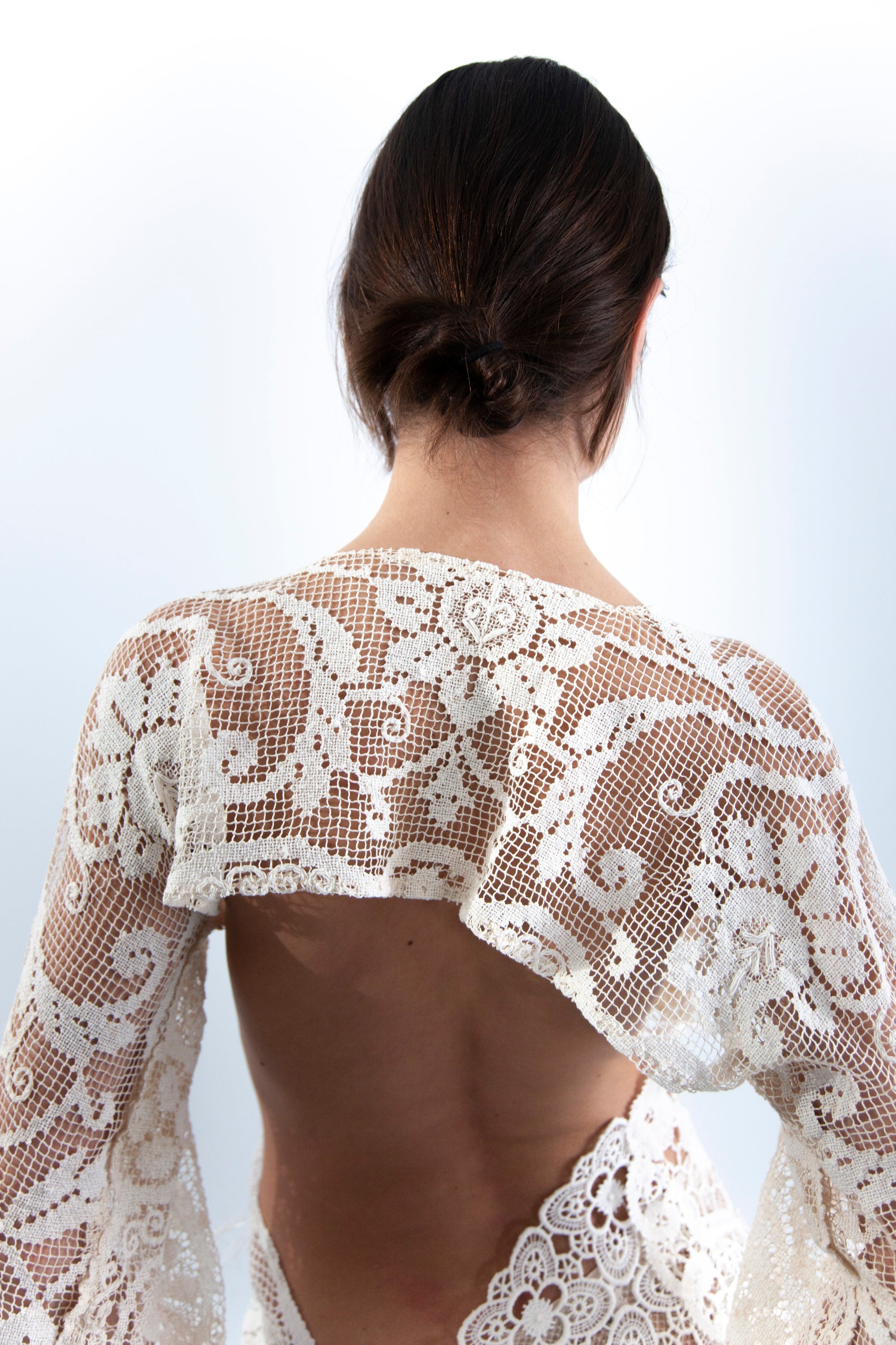 HANDKERCHIEF LONG SLEEVE DRESS