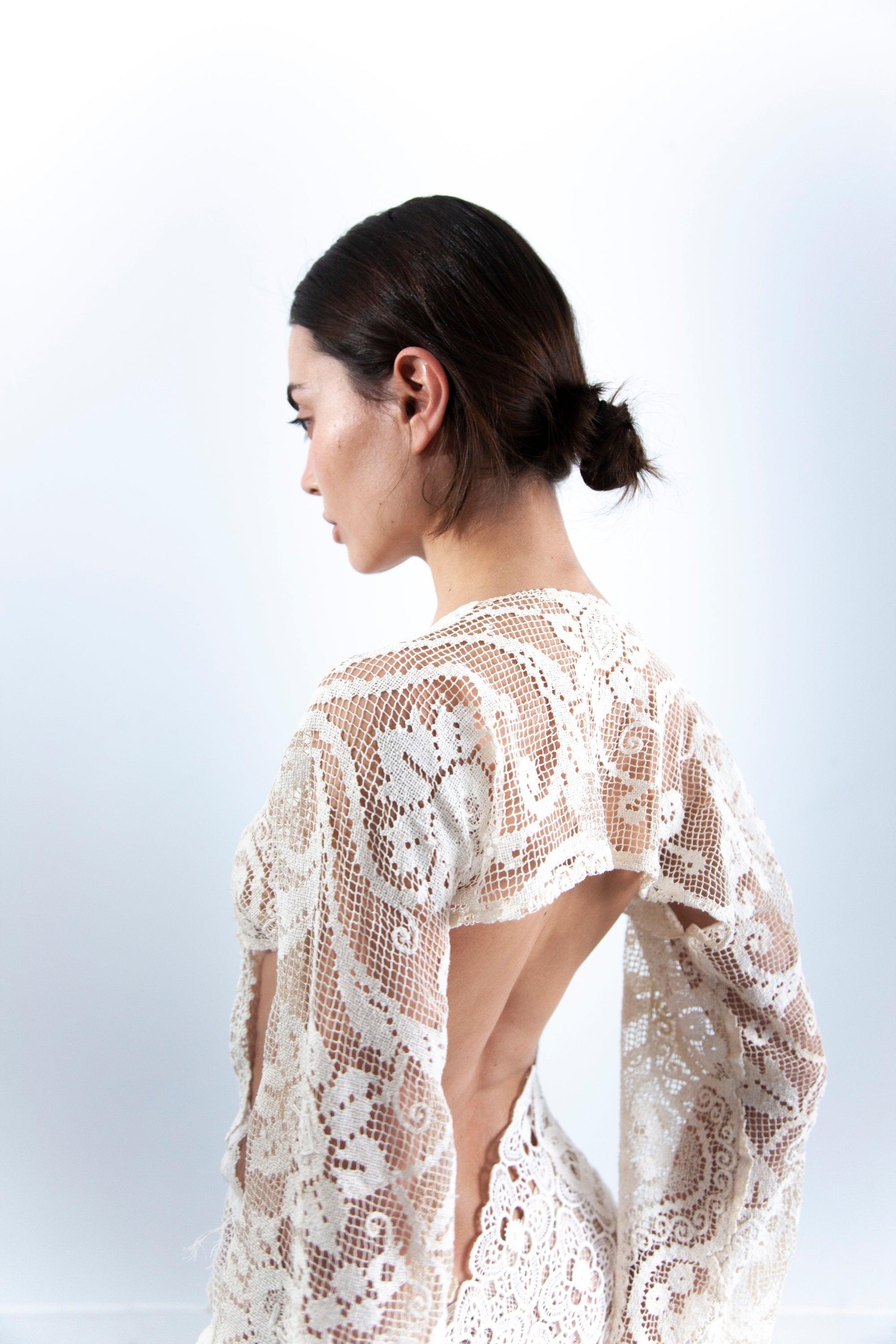 HANDKERCHIEF LONG SLEEVE DRESS