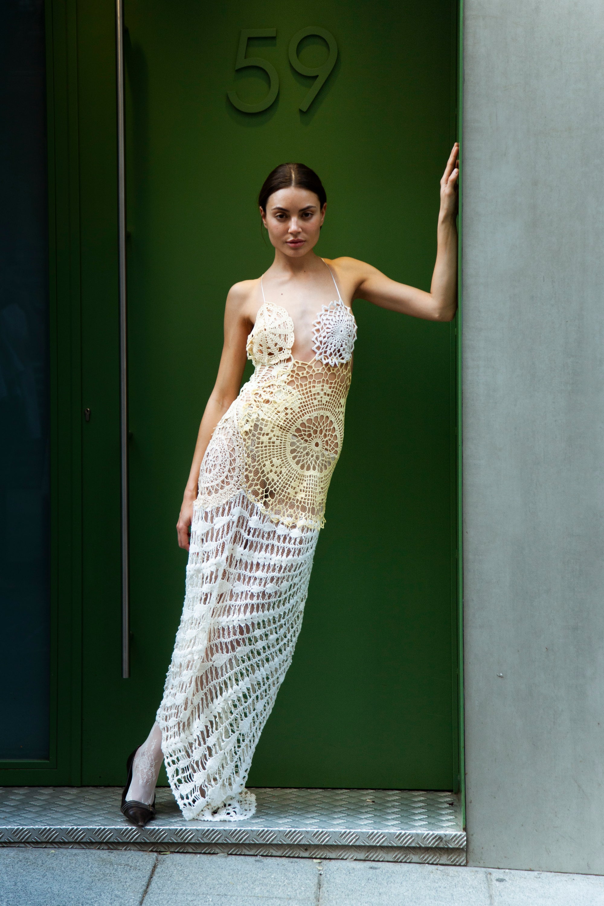 HANDKERCHIEF LONG DRESS