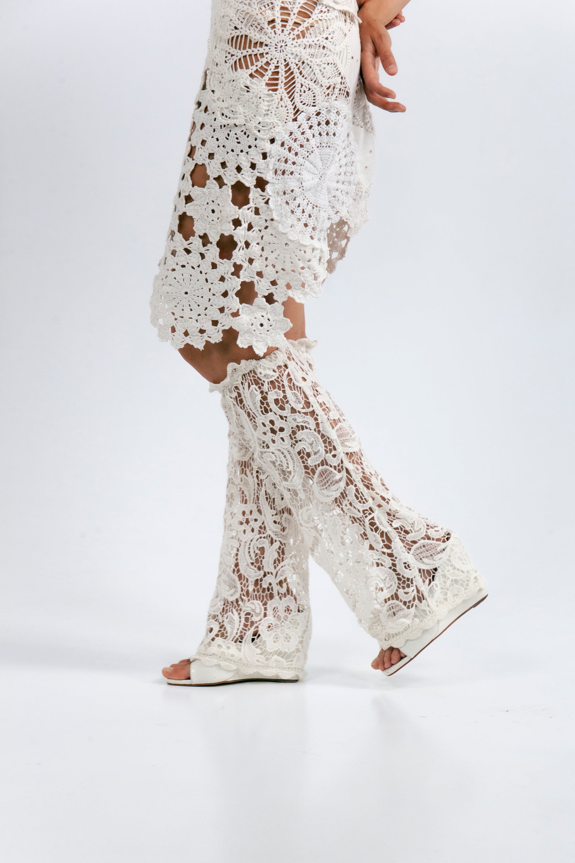 COTTON LACE LEG VARMERS