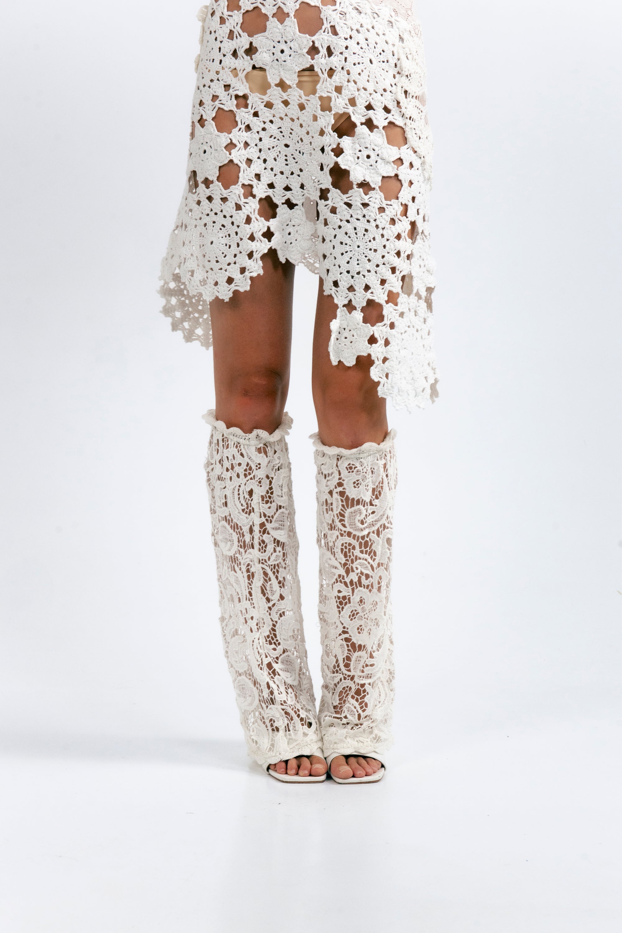 COTTON LACE LEG VARMERS