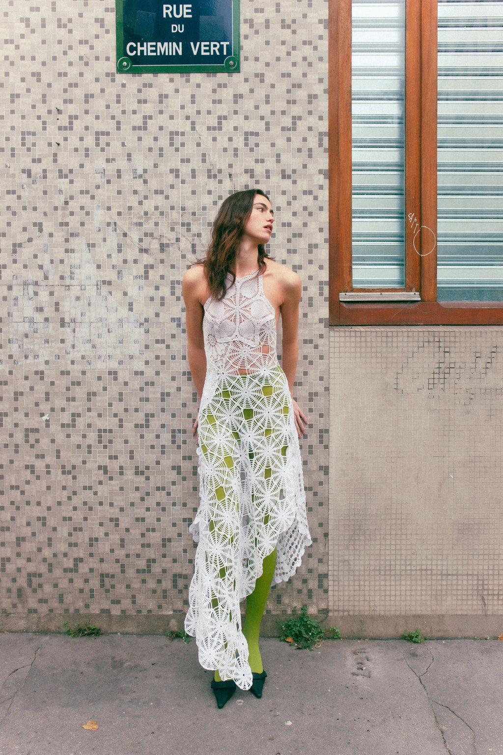 HANDKERCHIEF HALTER DRESS