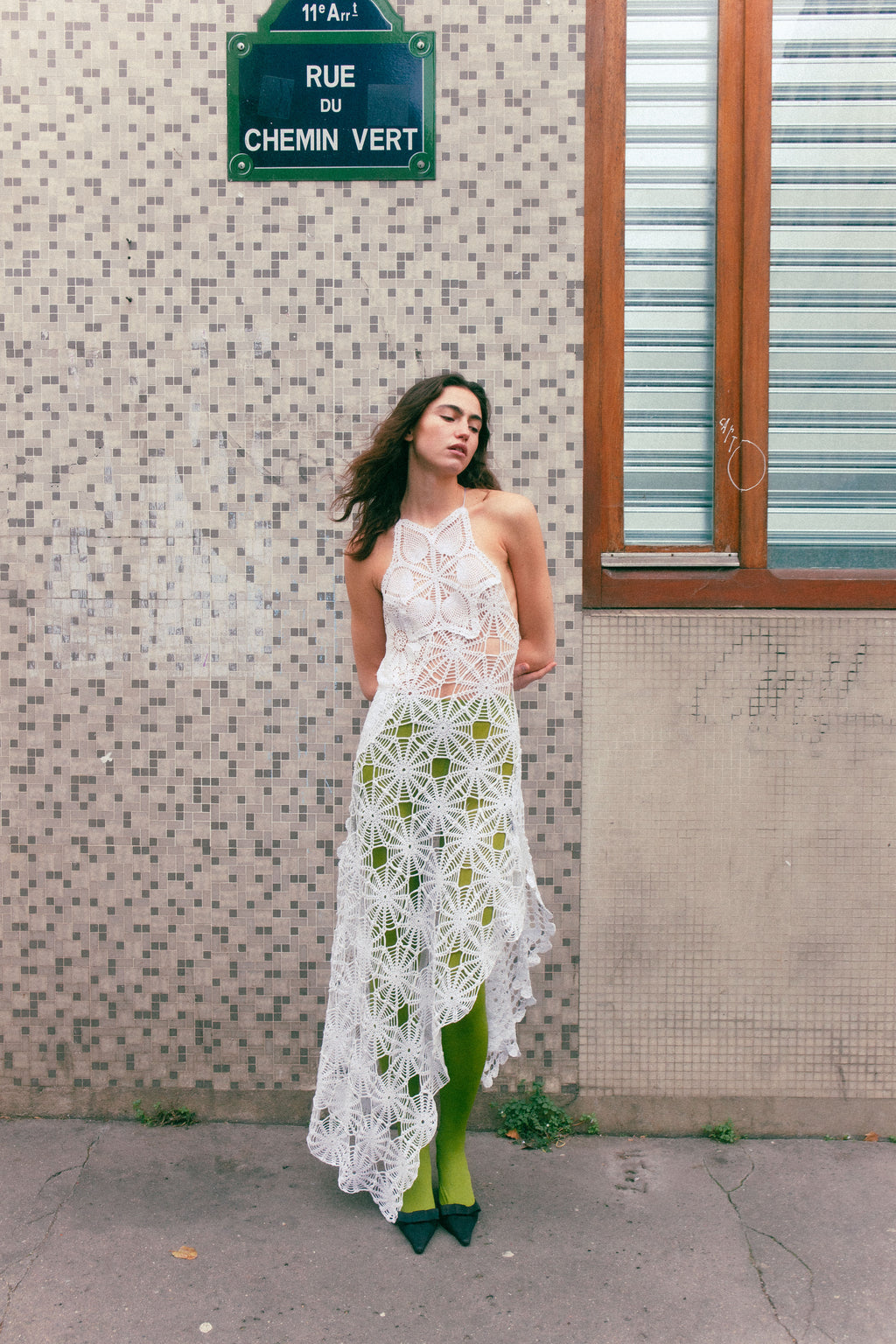 HANDKERCHIEF HALTER DRESS