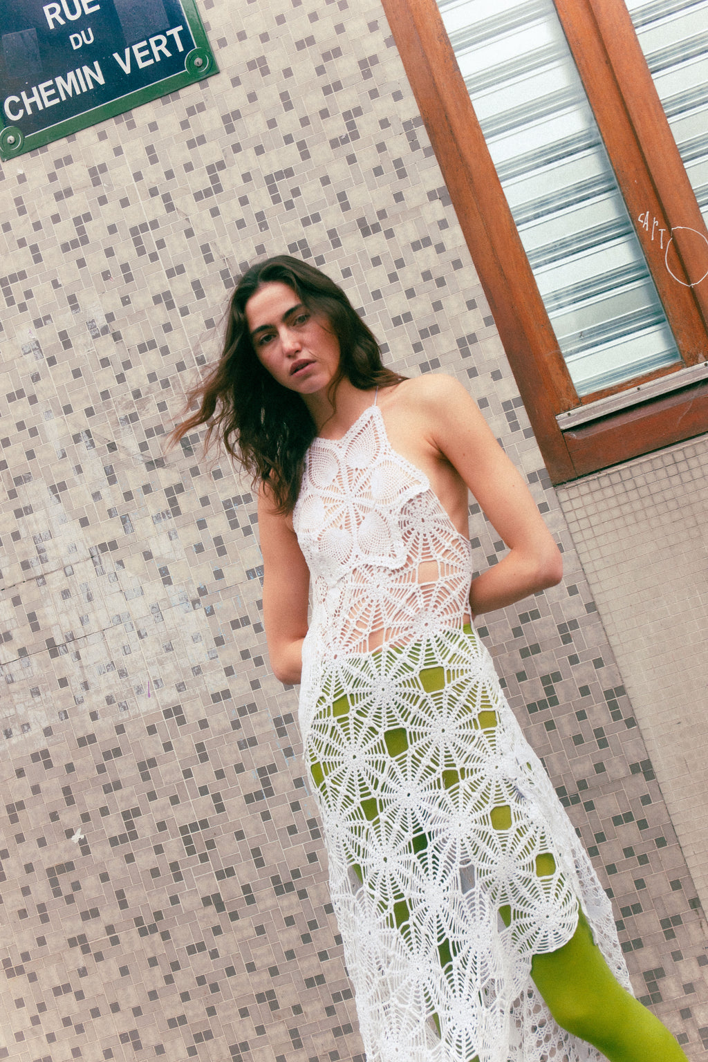 HANDKERCHIEF HALTER DRESS