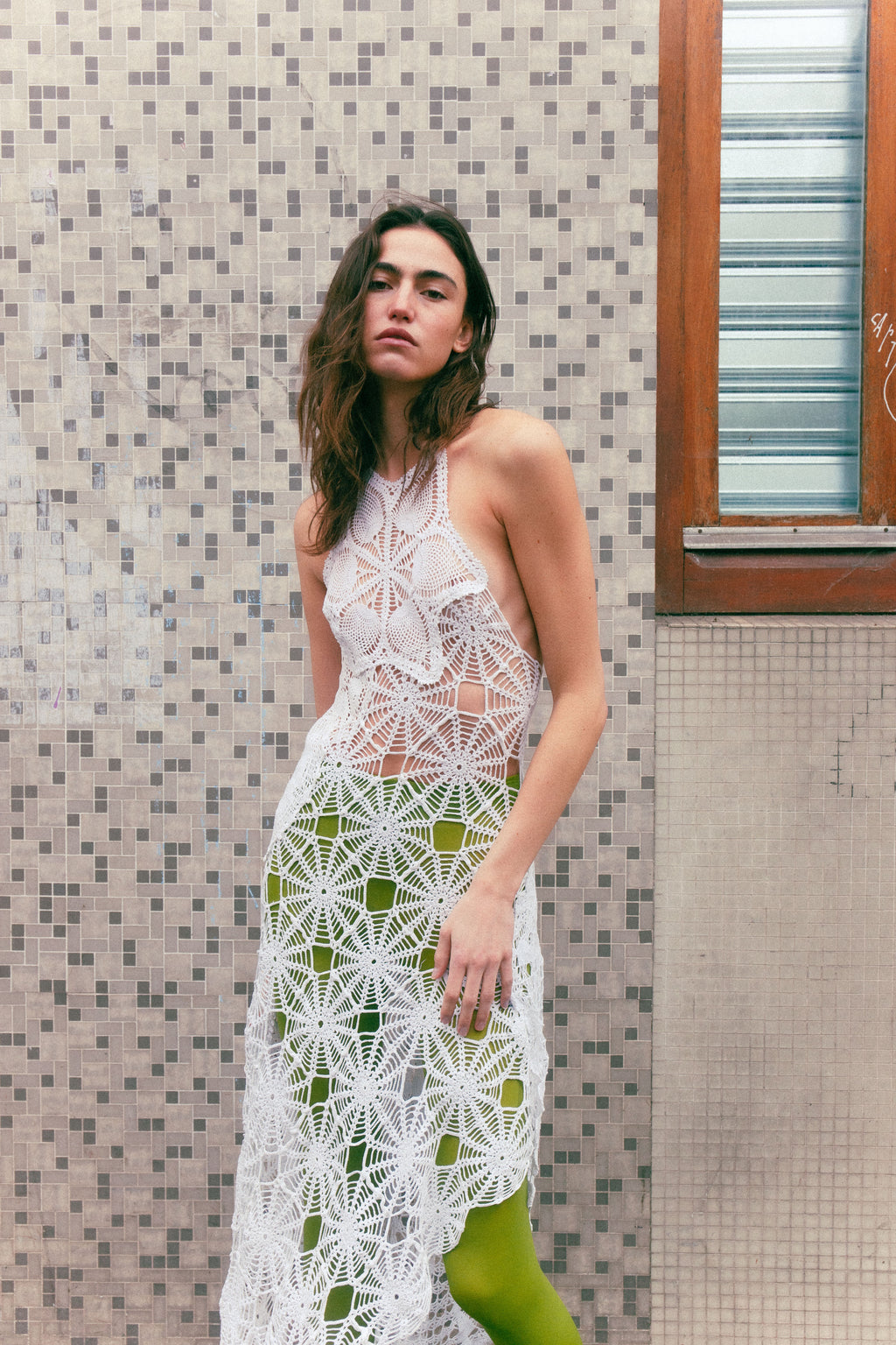 HANDKERCHIEF HALTER DRESS