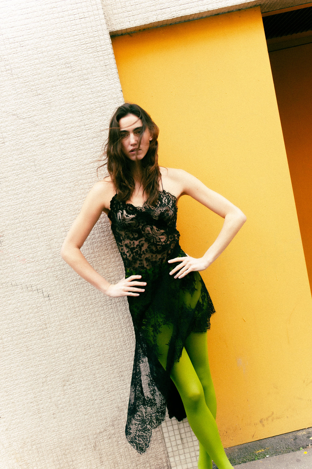 HANDKERCHIEF BLACK DRESS