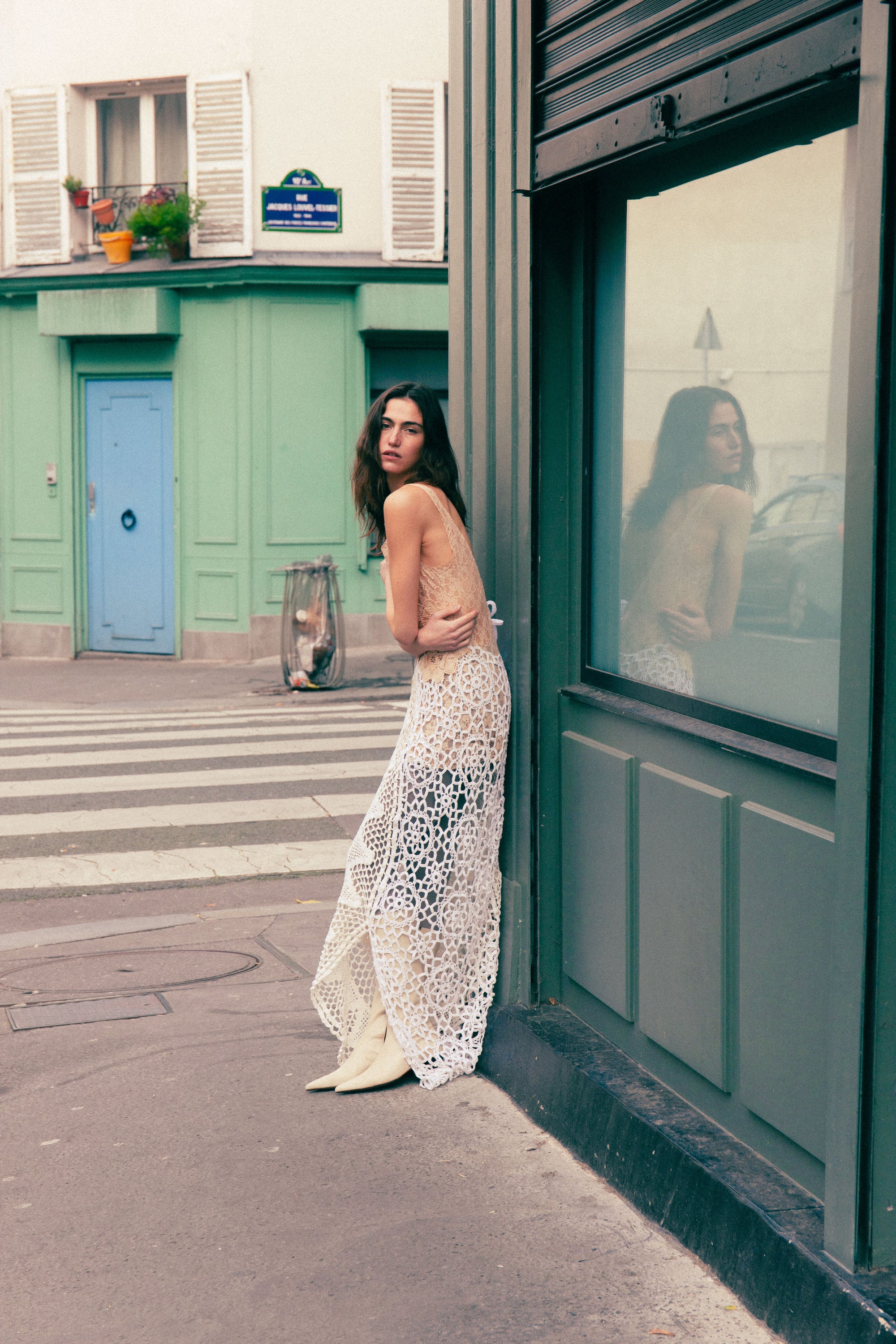 HANDKERCHIEF DRESS MAXI