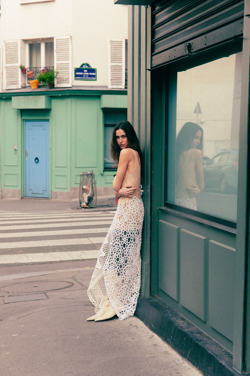 HANDKERCHIEF DRESS MAXI