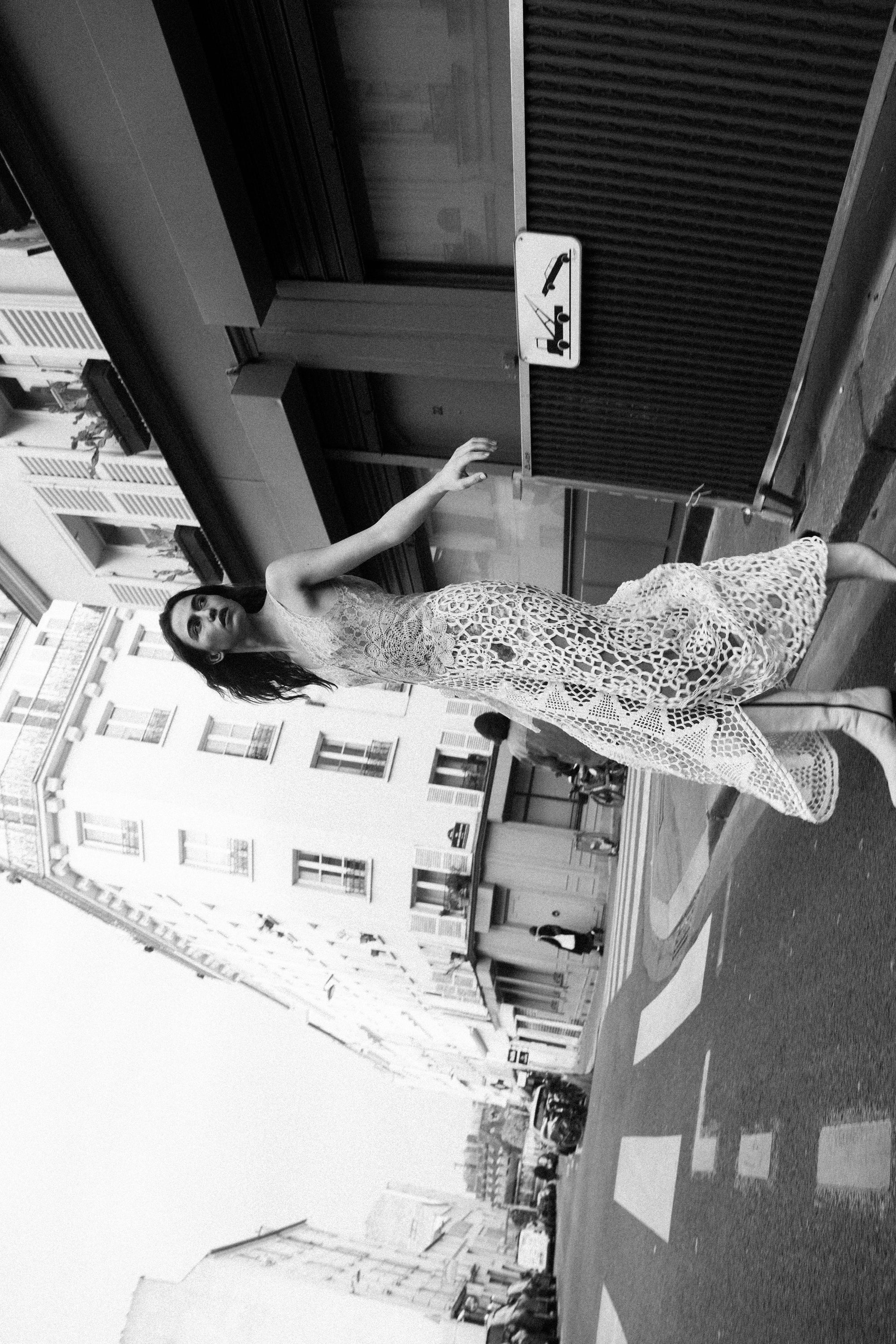 HANDKERCHIEF DRESS MAXI