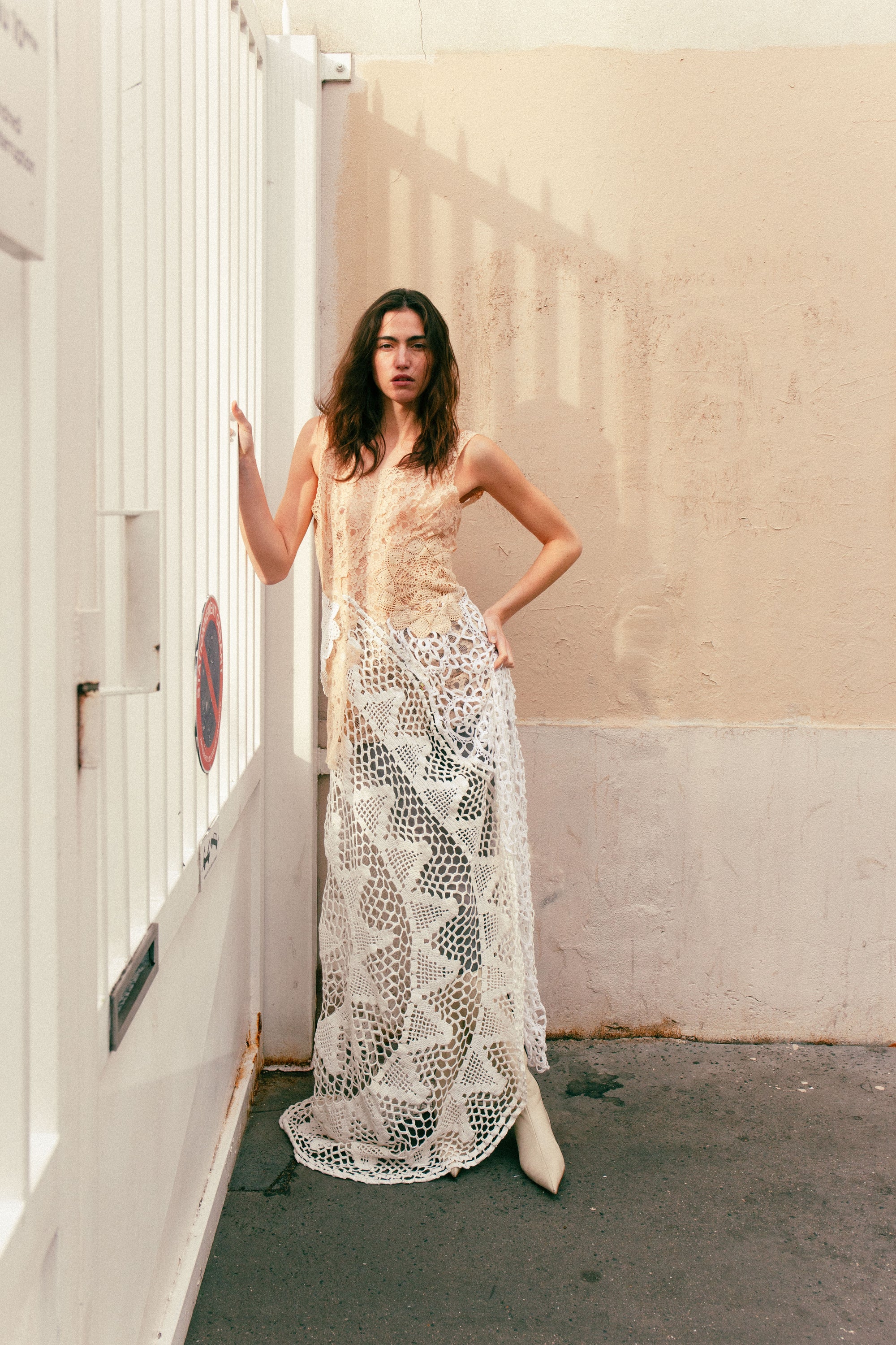 HANDKERCHIEF DRESS MAXI