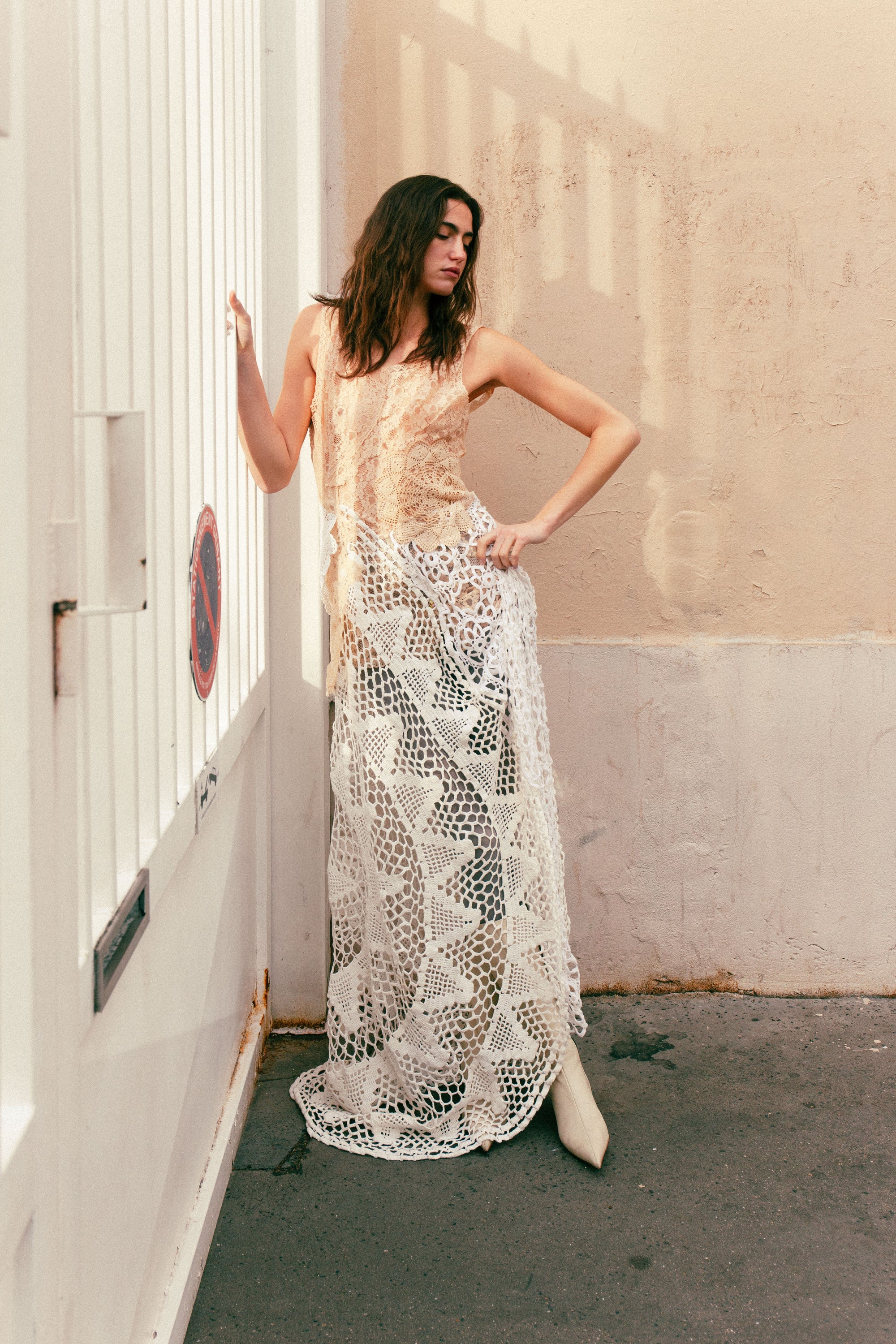 HANDKERCHIEF DRESS MAXI