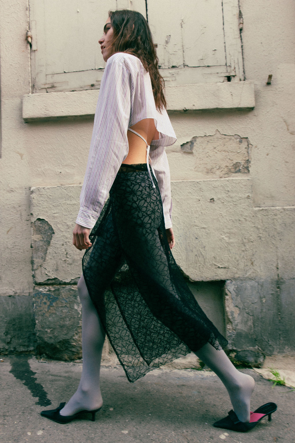 SAVANA BLACK LACE SKIRT