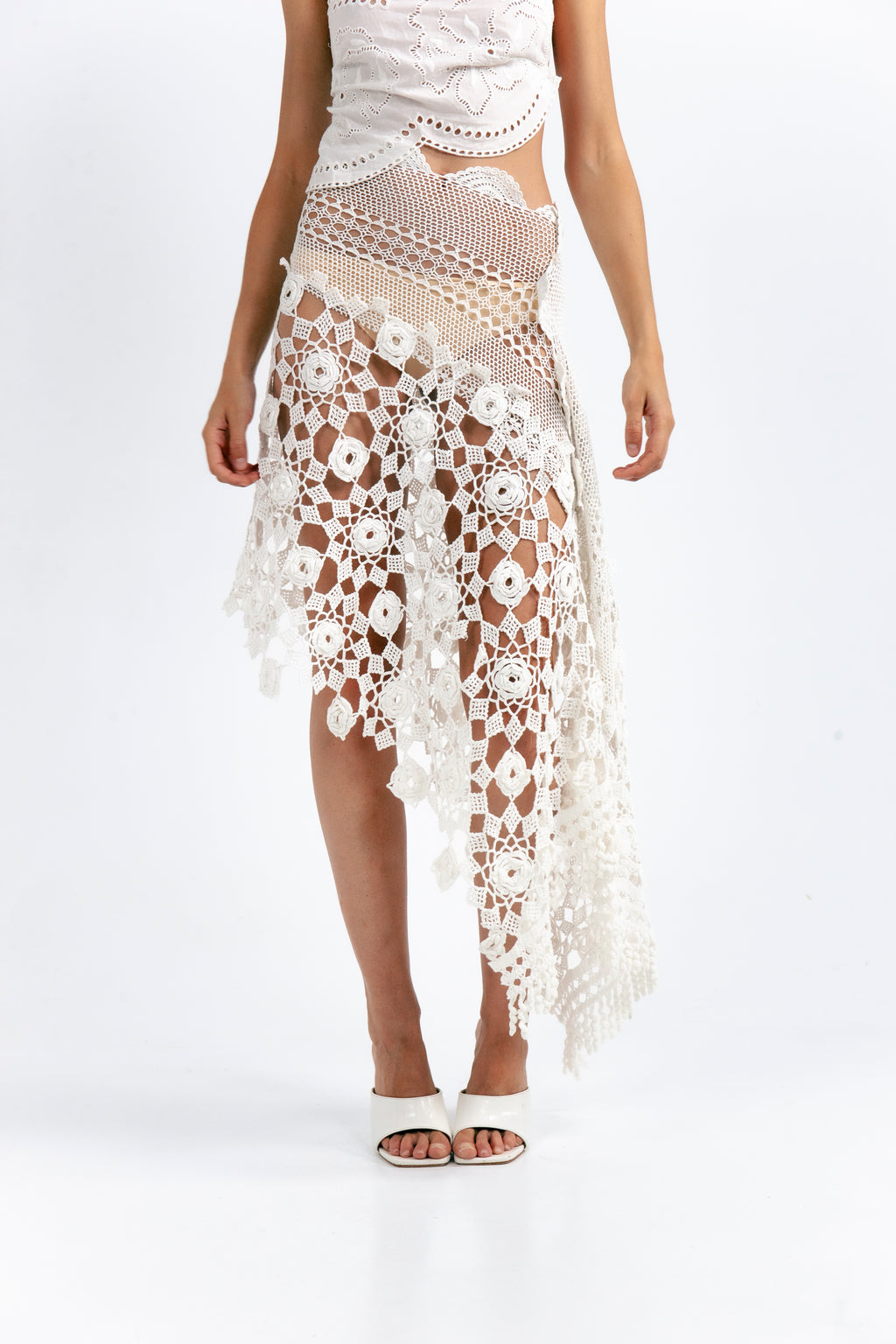 YNDIG CROCHET SKIRT
