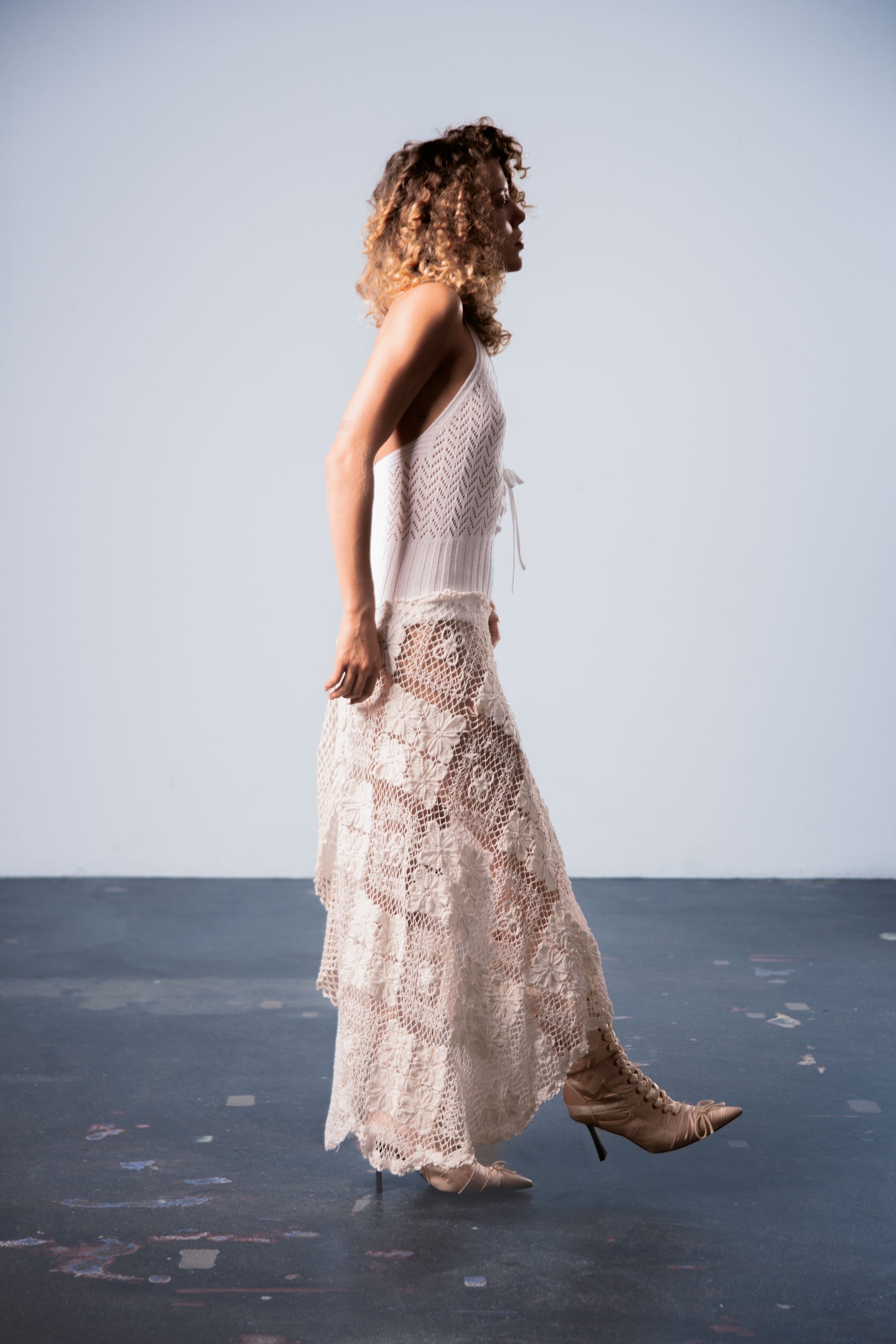 HANDKERCHIEF DRESS HALTER