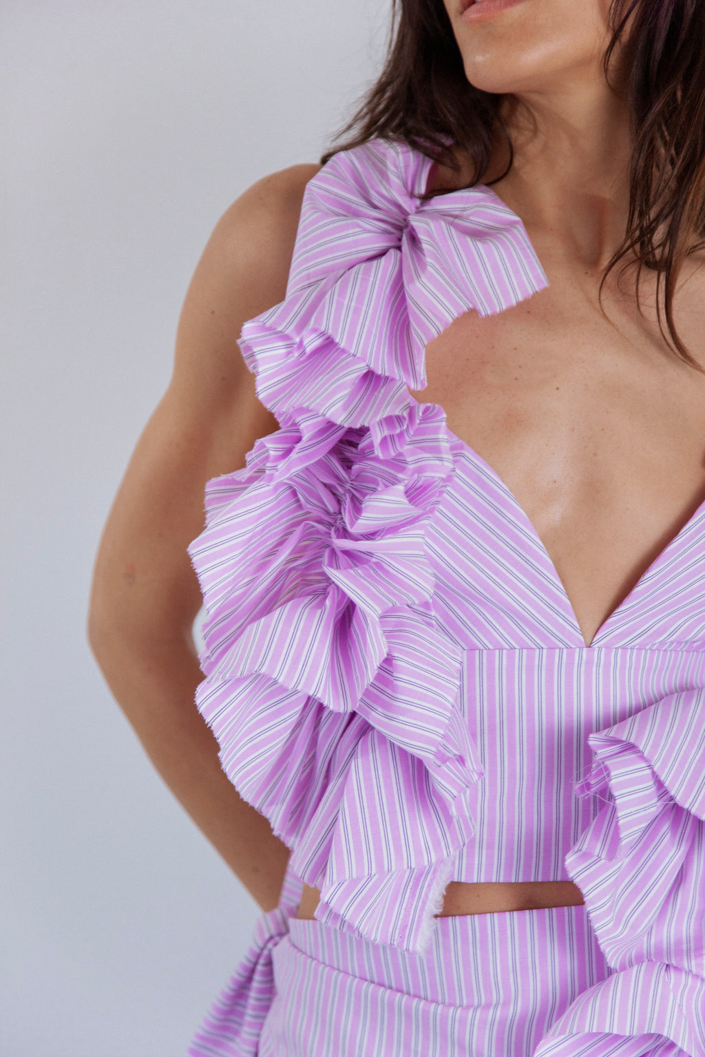 RUFFLE TOP PINK