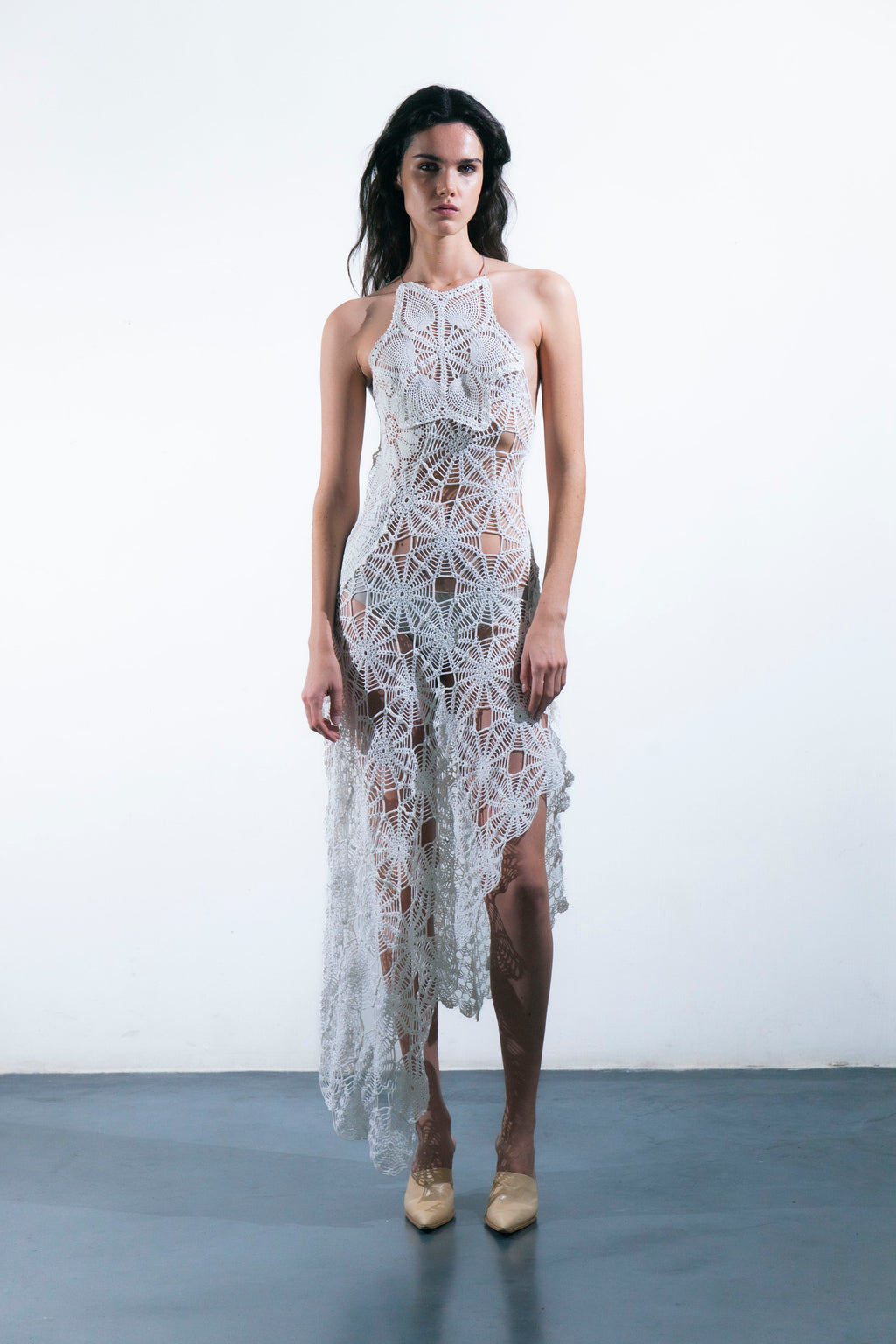 HANDKERCHIEF HALTER DRESS