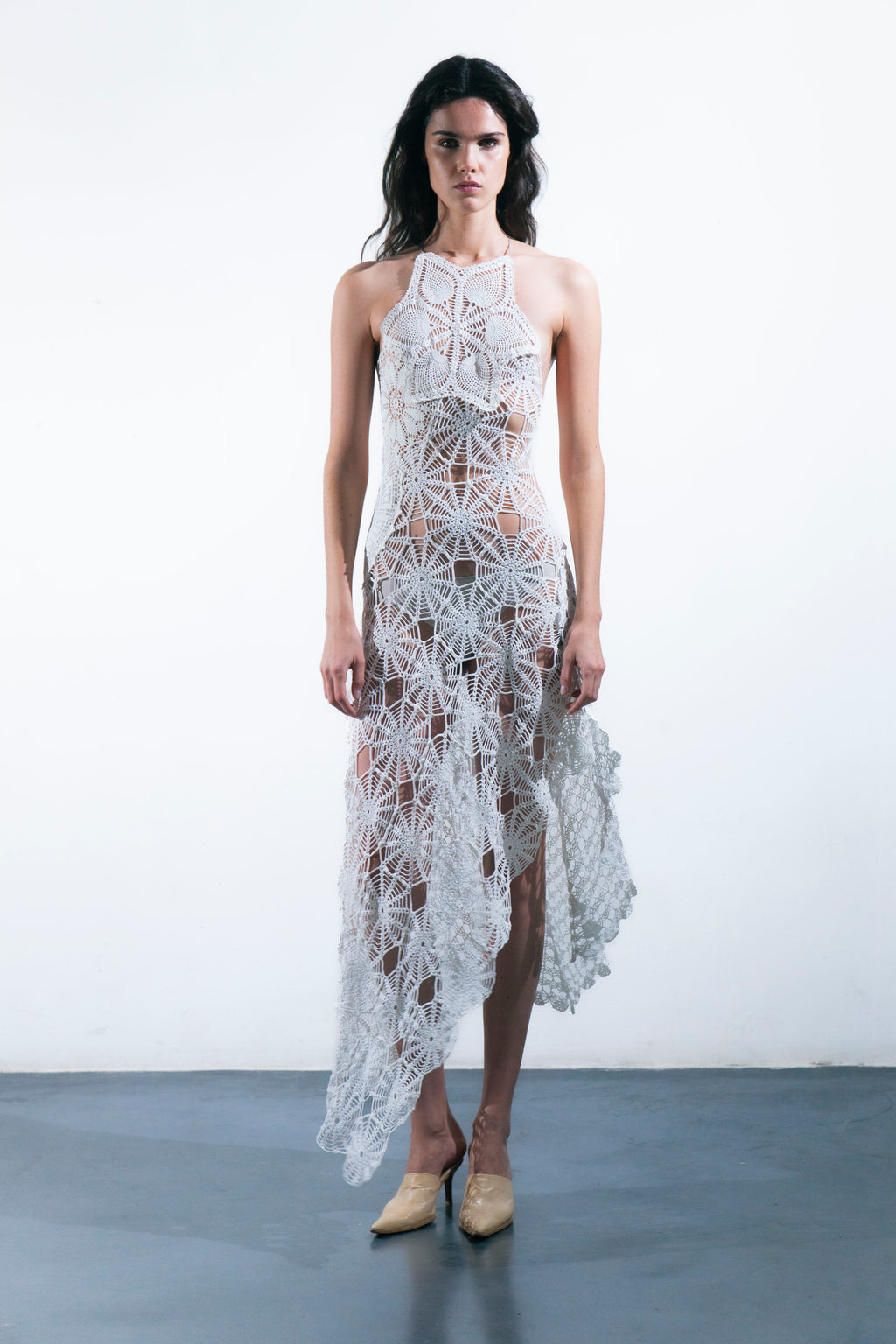 HANDKERCHIEF HALTER DRESS