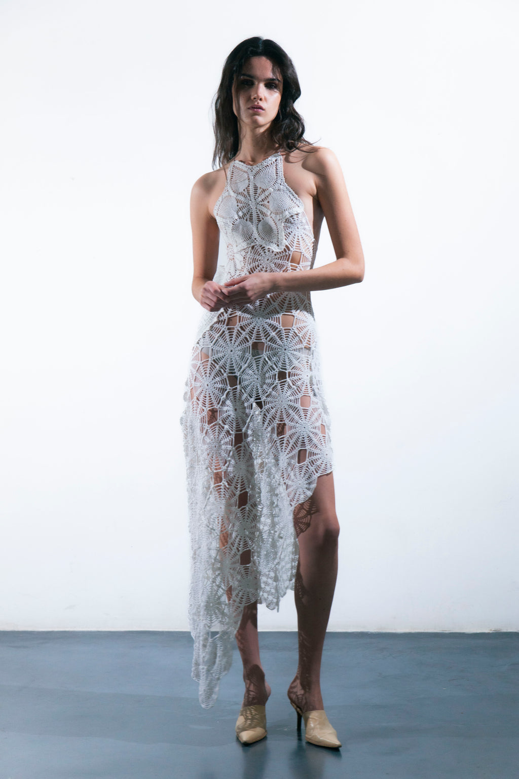 HANDKERCHIEF HALTER DRESS