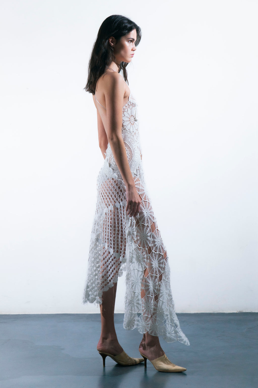 HANDKERCHIEF HALTER DRESS