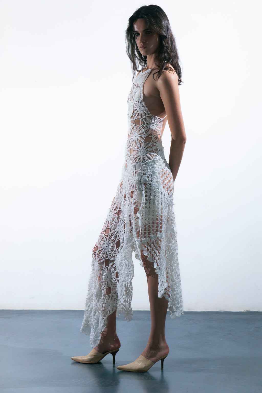 HANDKERCHIEF HALTER DRESS