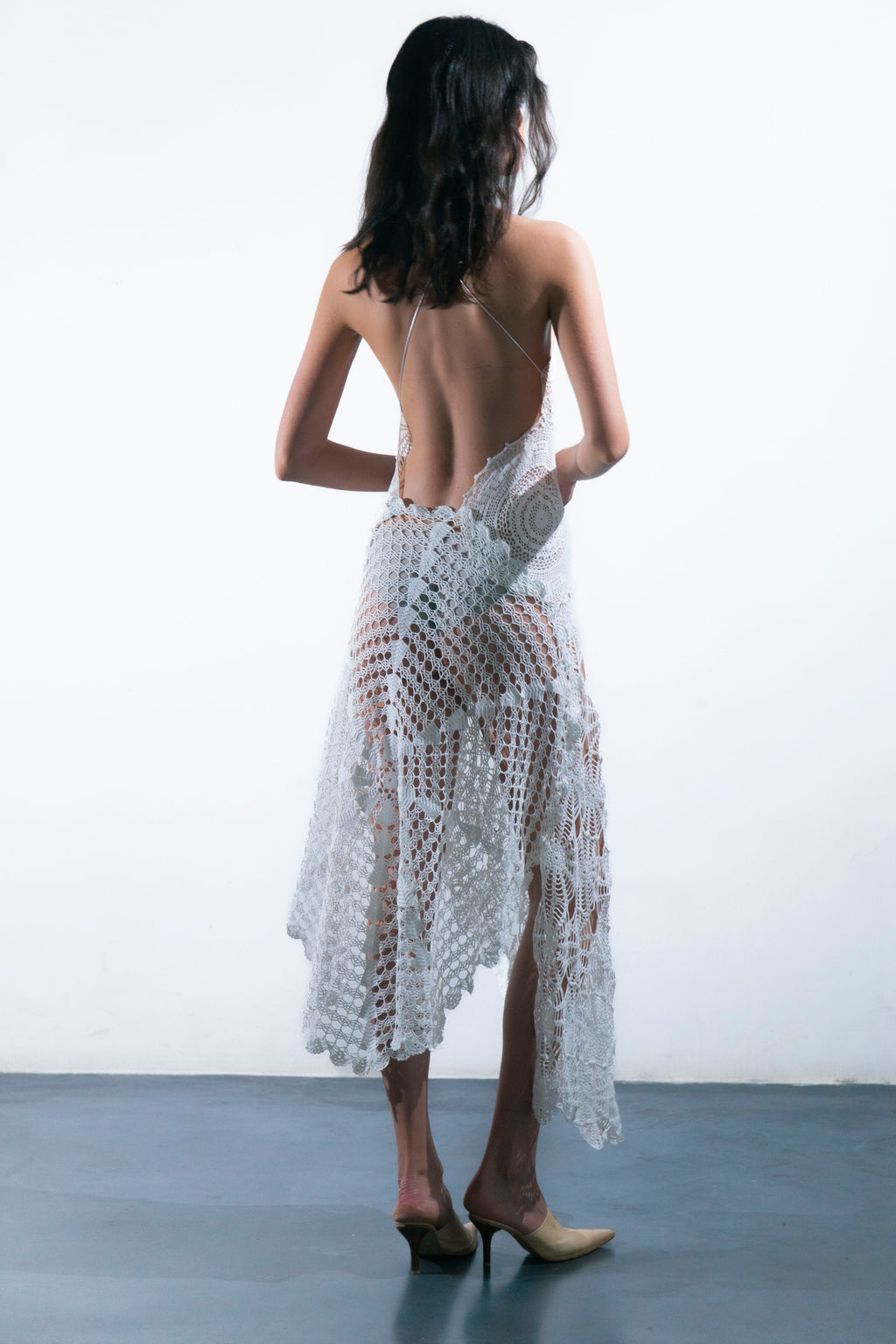 HANDKERCHIEF HALTER DRESS