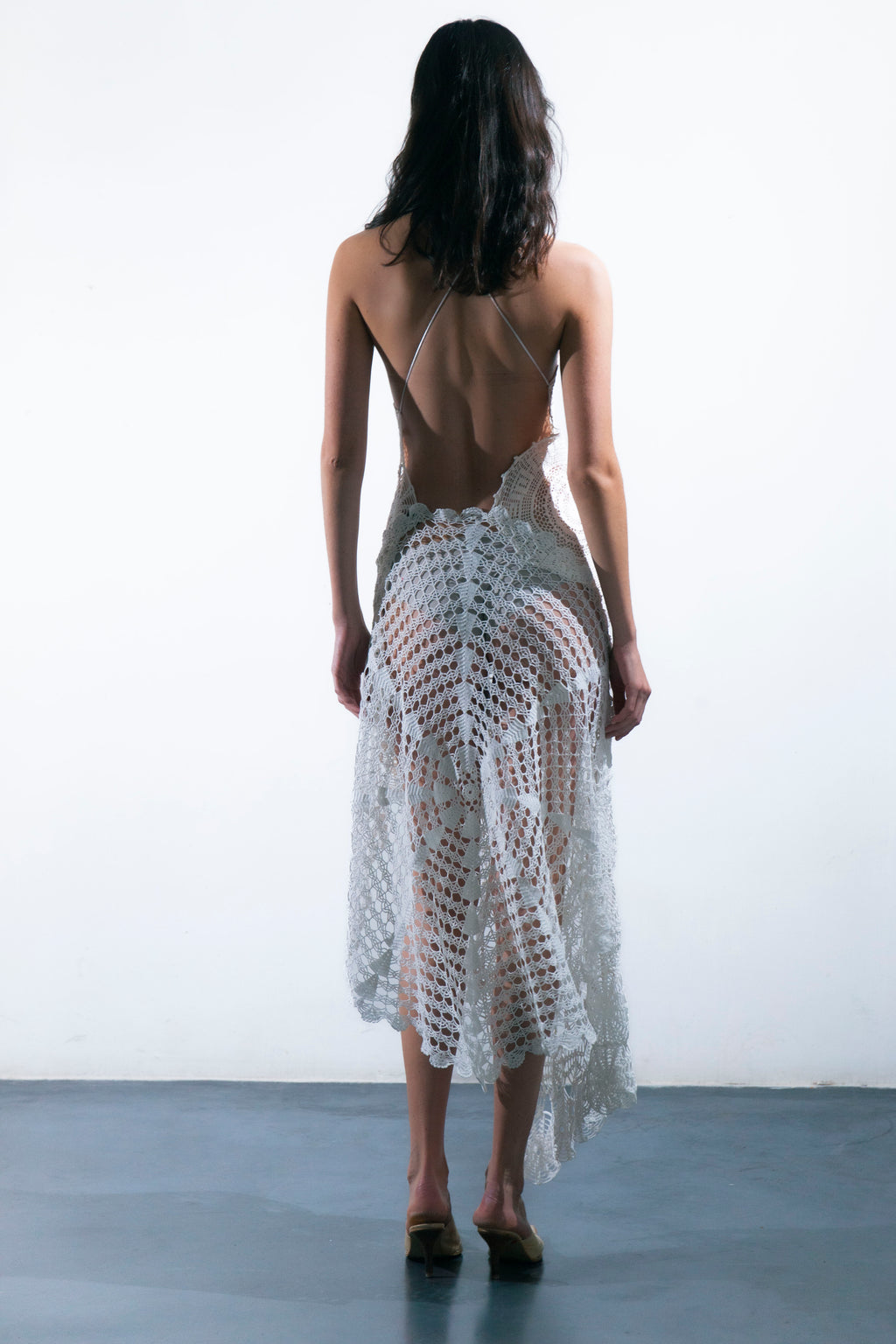 HANDKERCHIEF HALTER DRESS