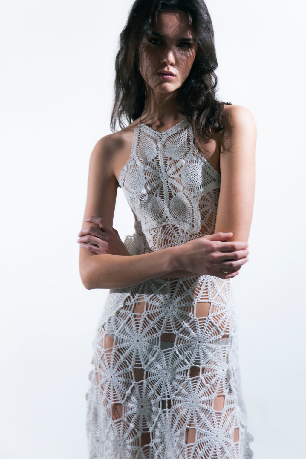HANDKERCHIEF HALTER DRESS