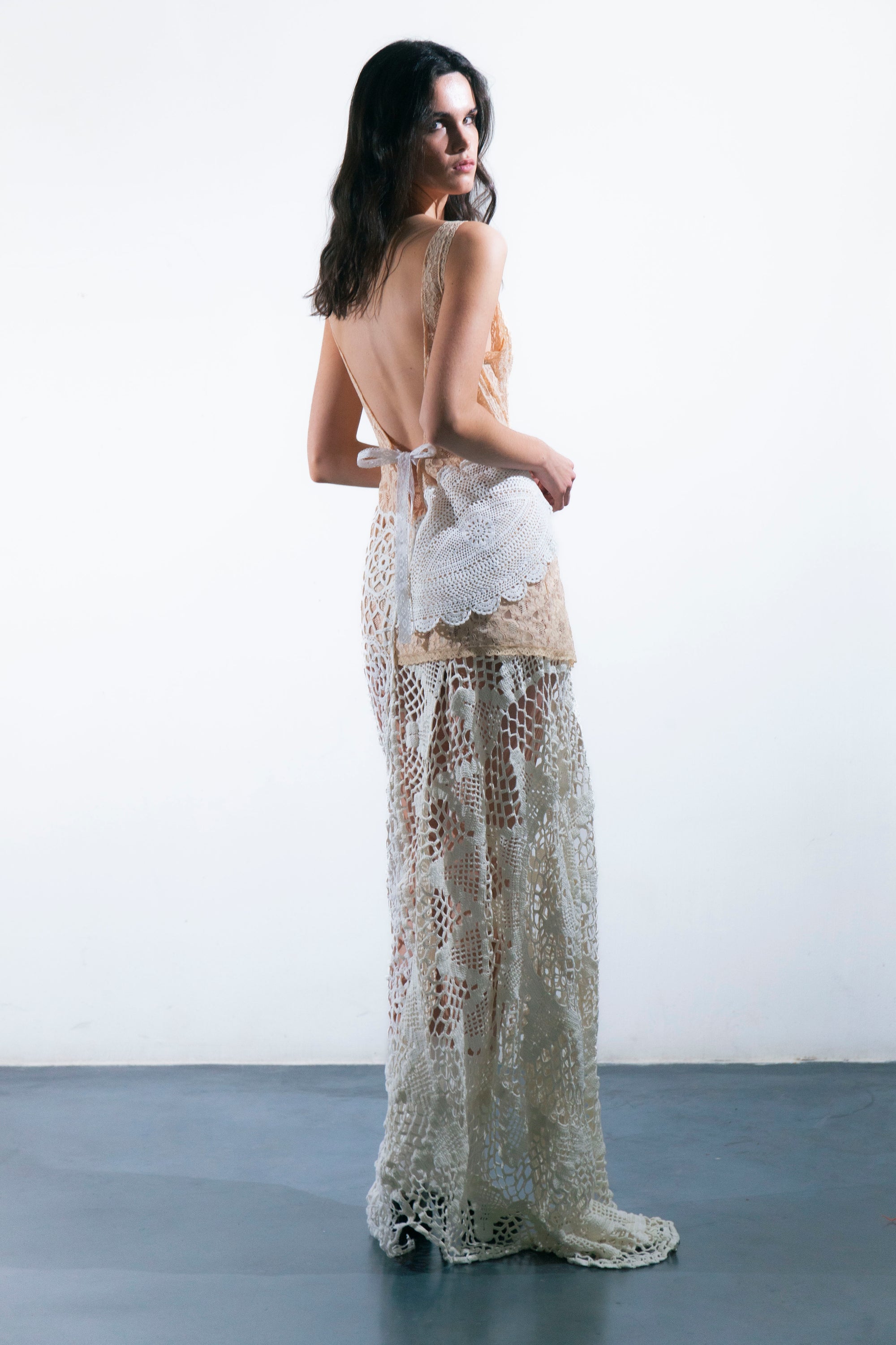 HANDKERCHIEF DRESS MAXI