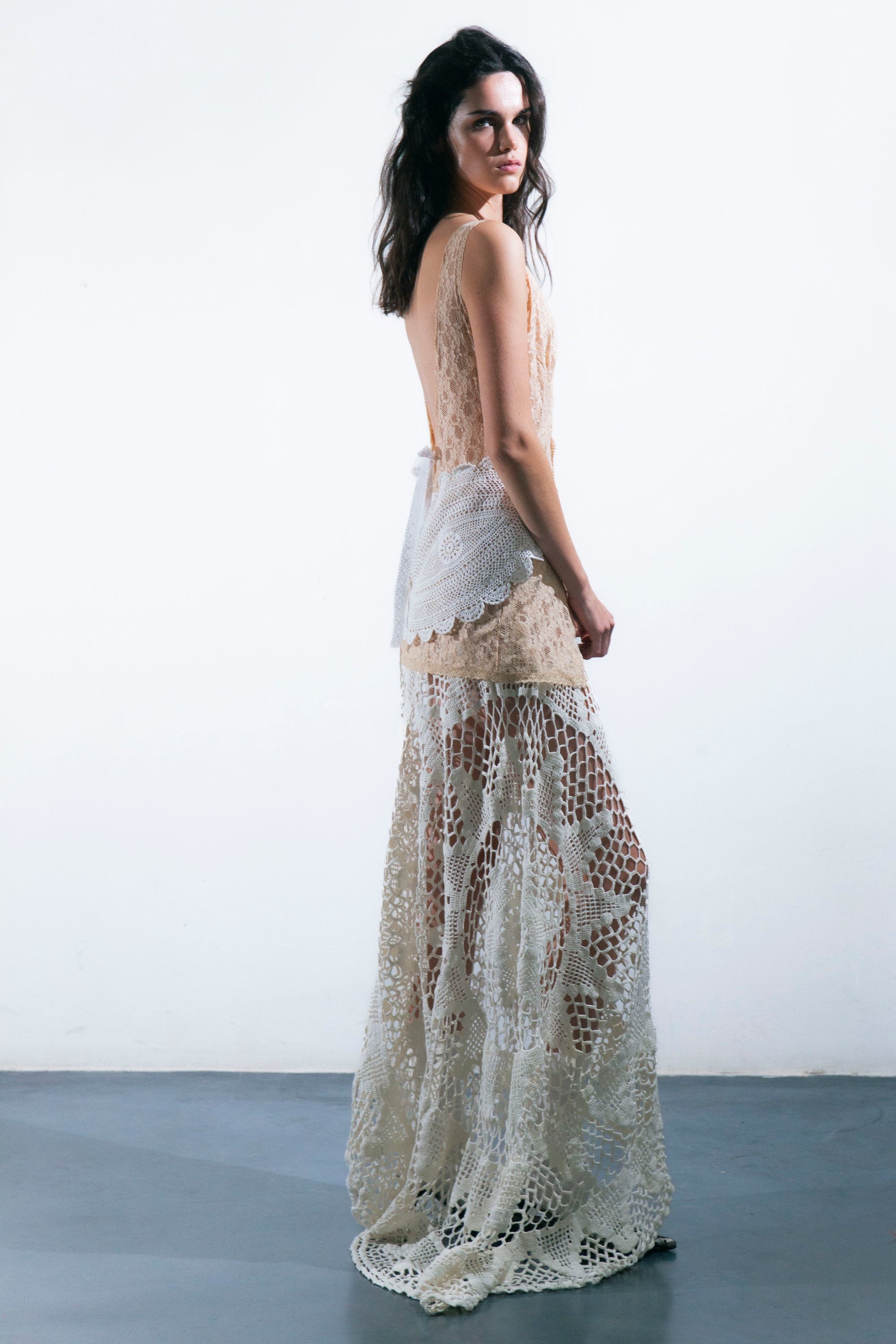 HANDKERCHIEF DRESS MAXI