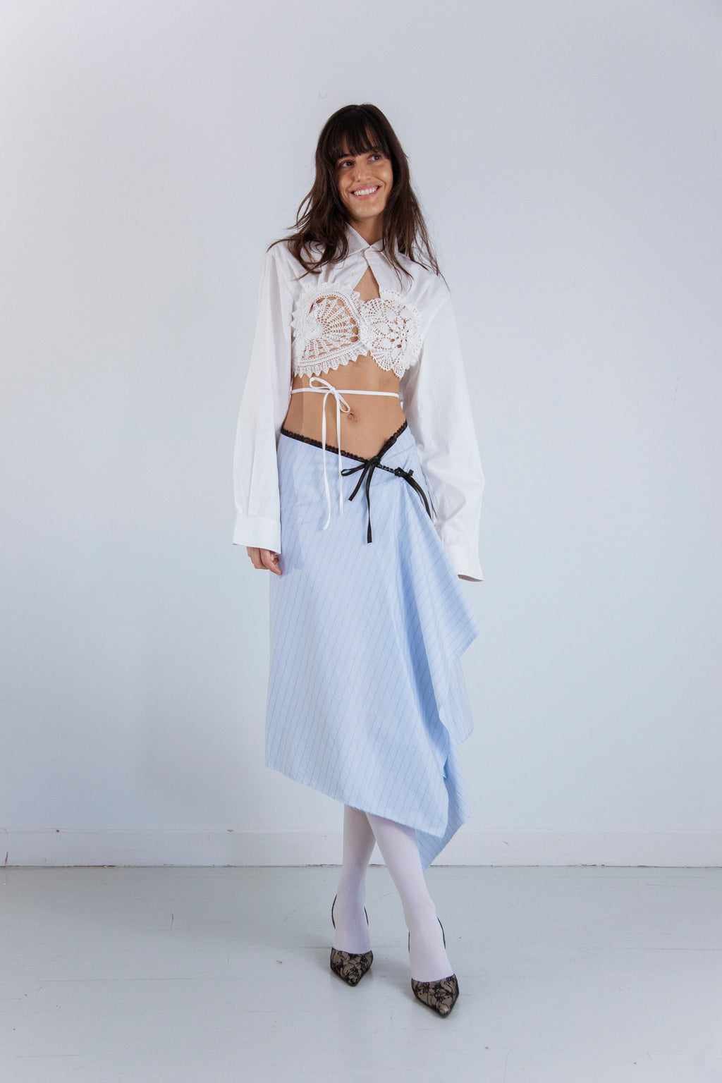 HANDKERCHIEF SHIRT WHITE