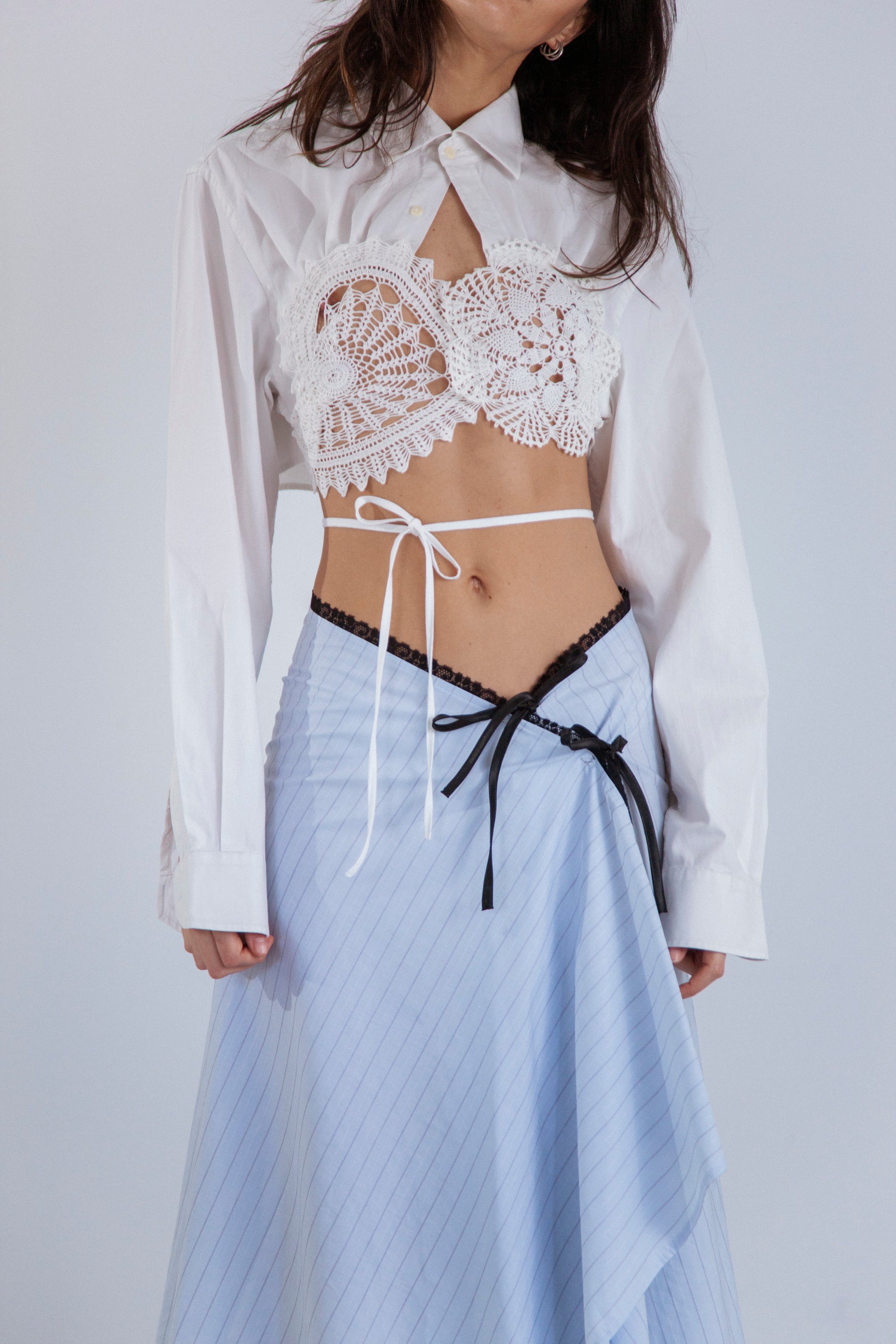 HANDKERCHIEF SHIRT WHITE