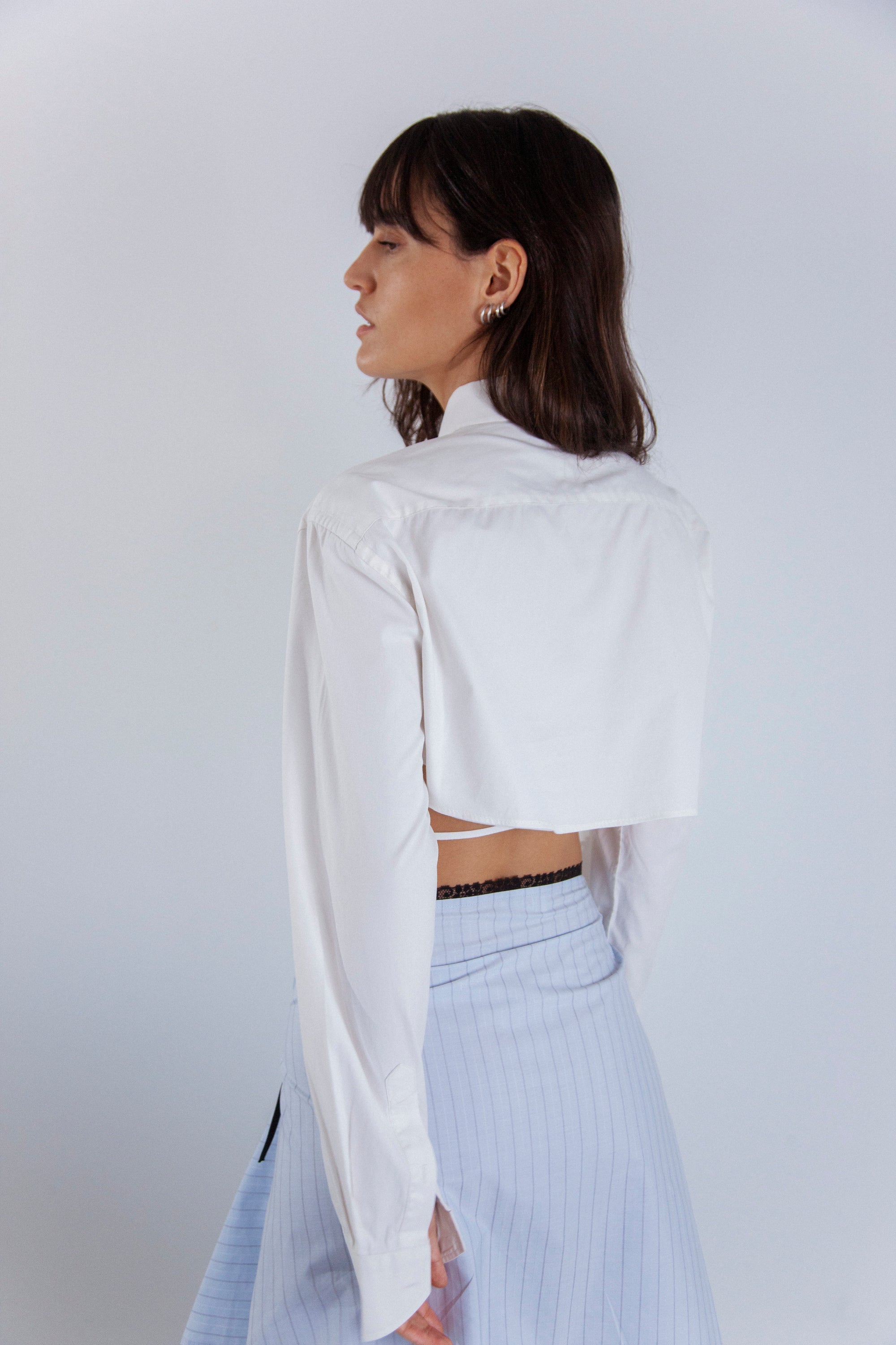 HANDKERCHIEF SHIRT WHITE