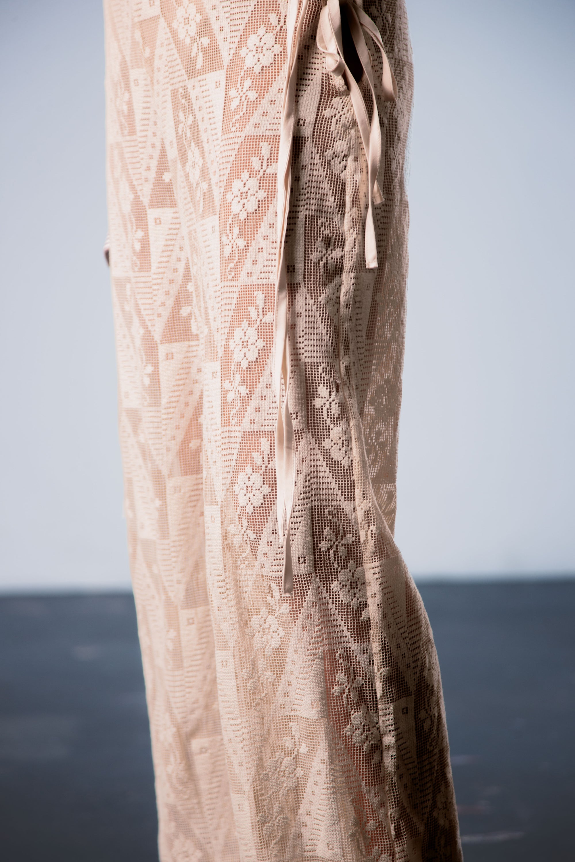STRAPPY LACE TROUSERS