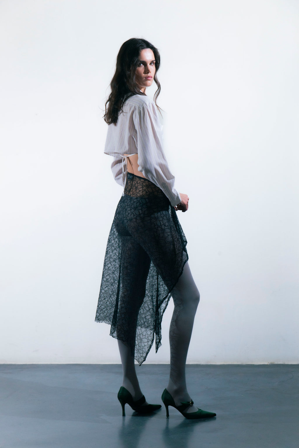 SAVANA BLACK LACE SKIRT