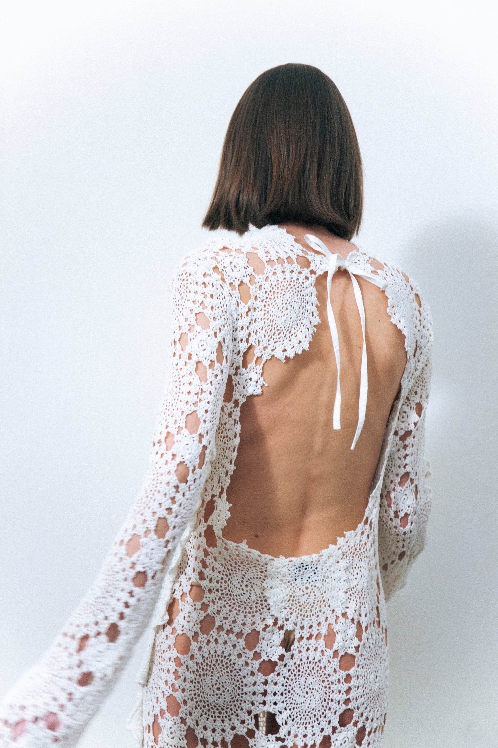 white crochet backless dress LILBETTER Women's Beach Crochet Backless Bohemian Halter Maxi Long Dress ( White,X-Small) at Amazon Women's Clothing store