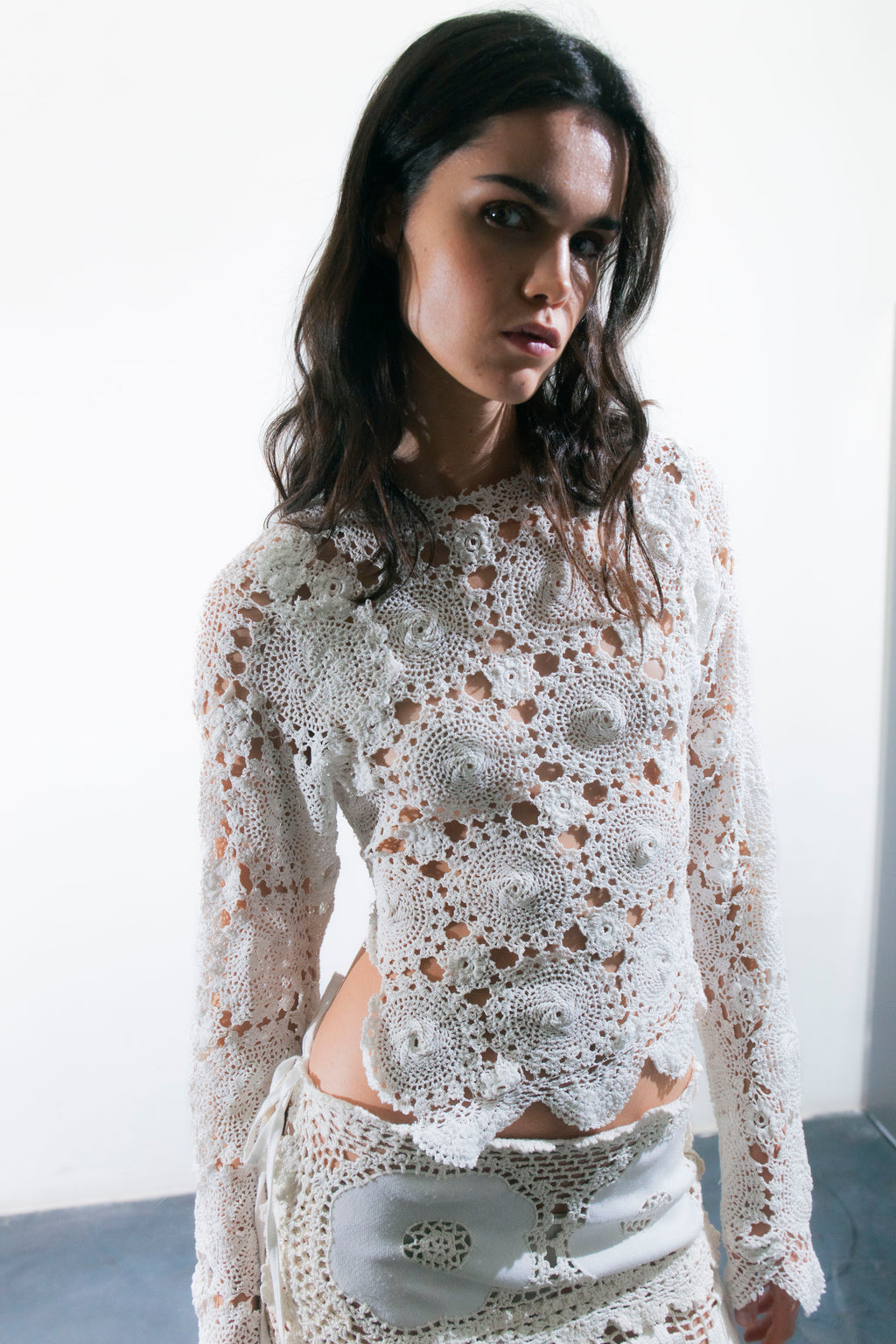 HANDKERCHIEF LONG SLEEVE TOP