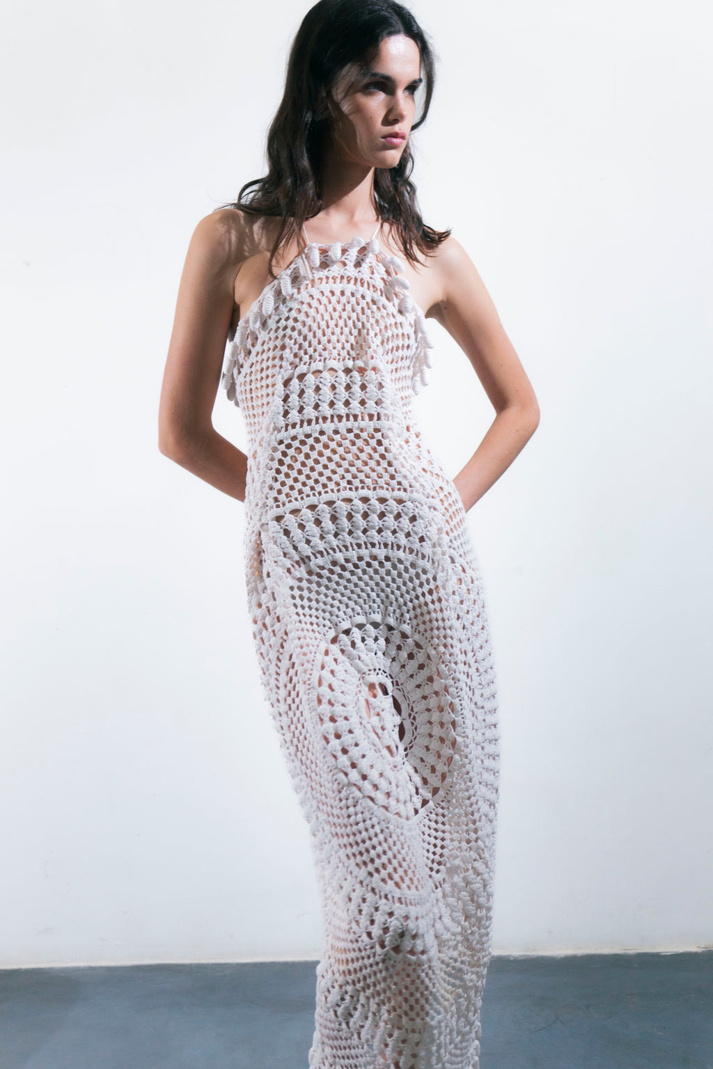 HANDKERCHIEF DRESS MAXI