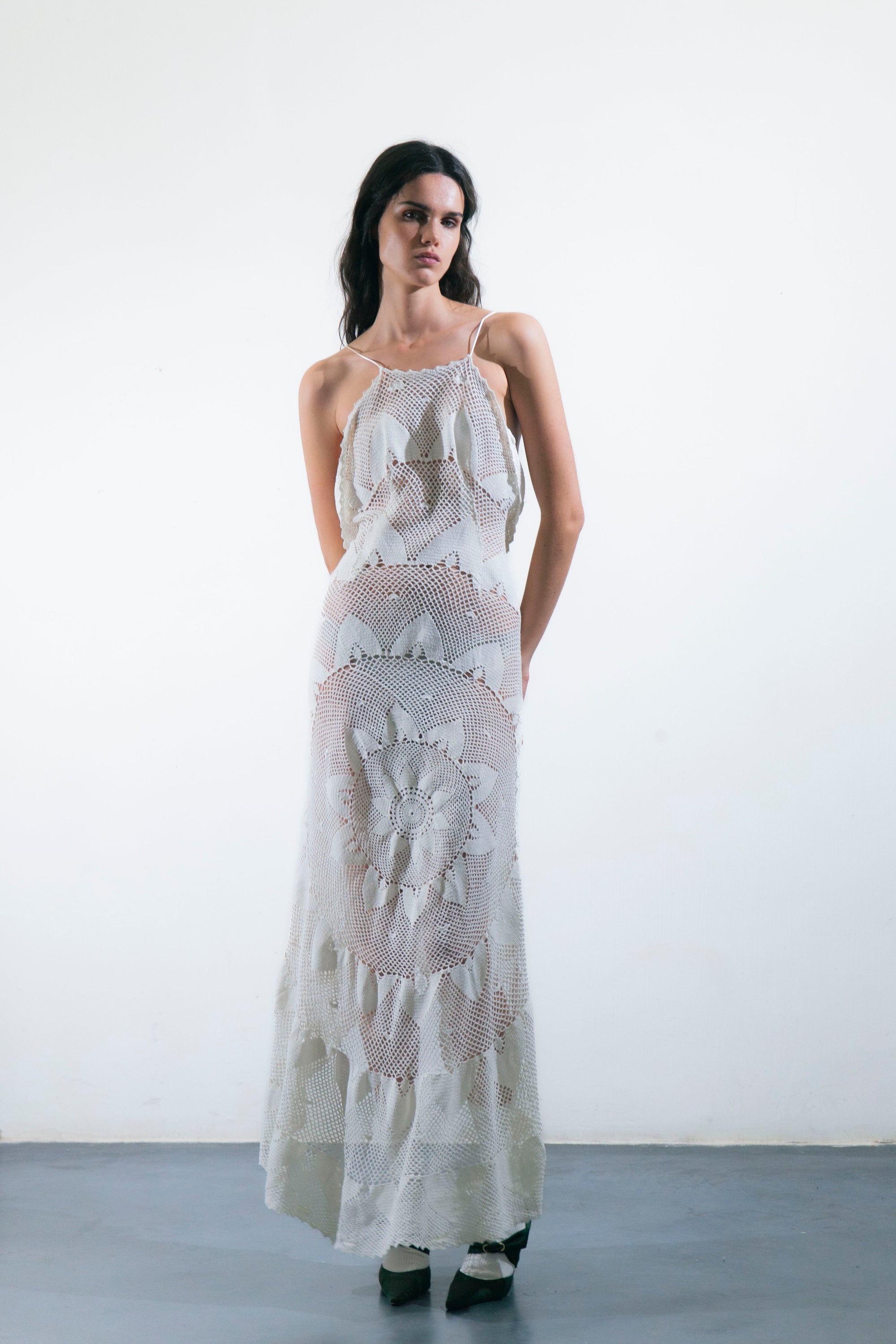 HANDKERCHIEF DRESS MAXI