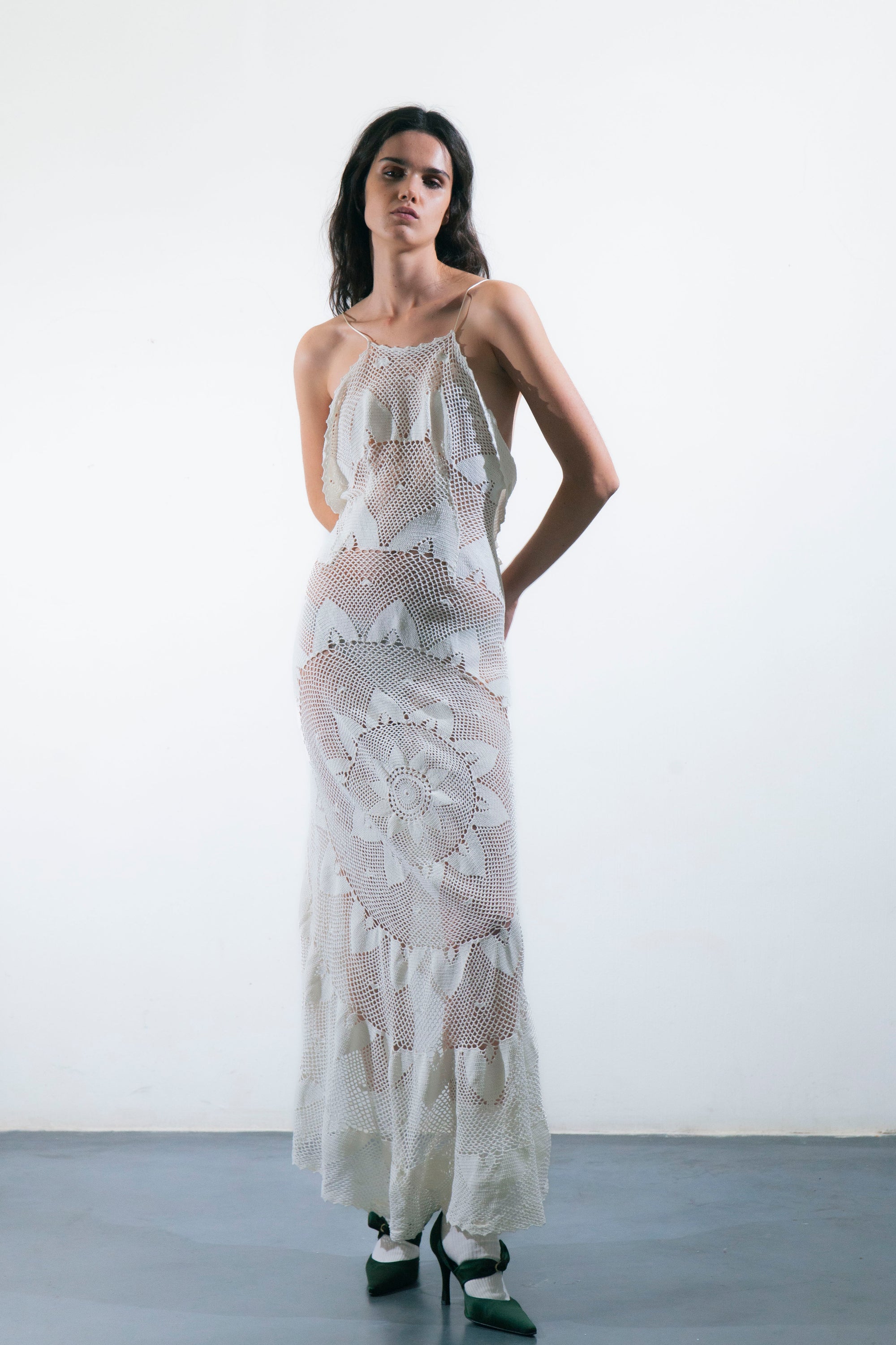 HANDKERCHIEF DRESS MAXI