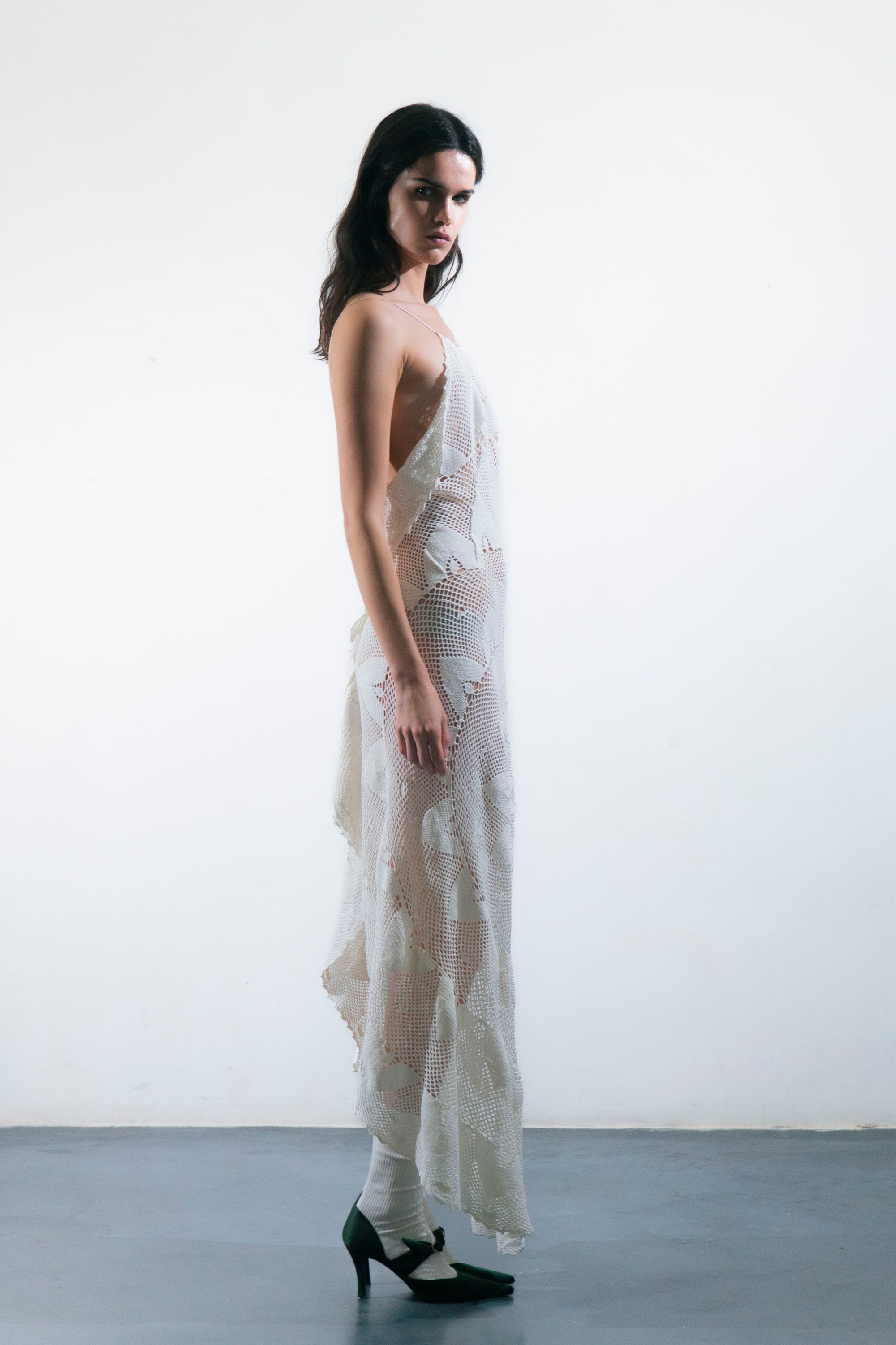 HANDKERCHIEF DRESS MAXI