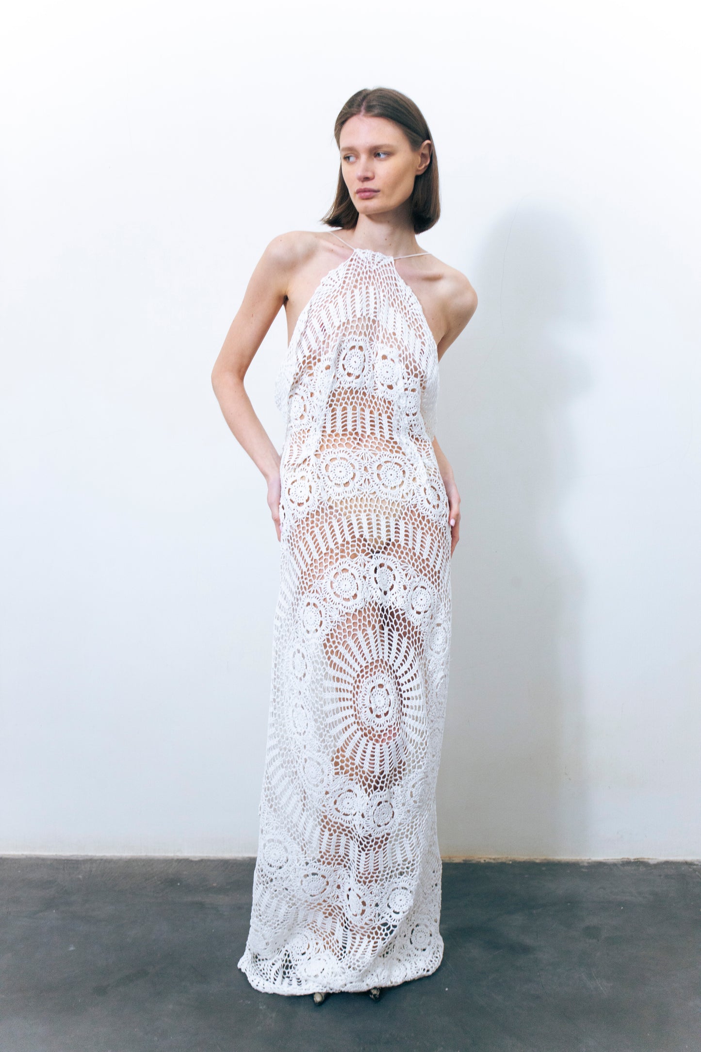 AMALIE CROCHET MAXI DRESS