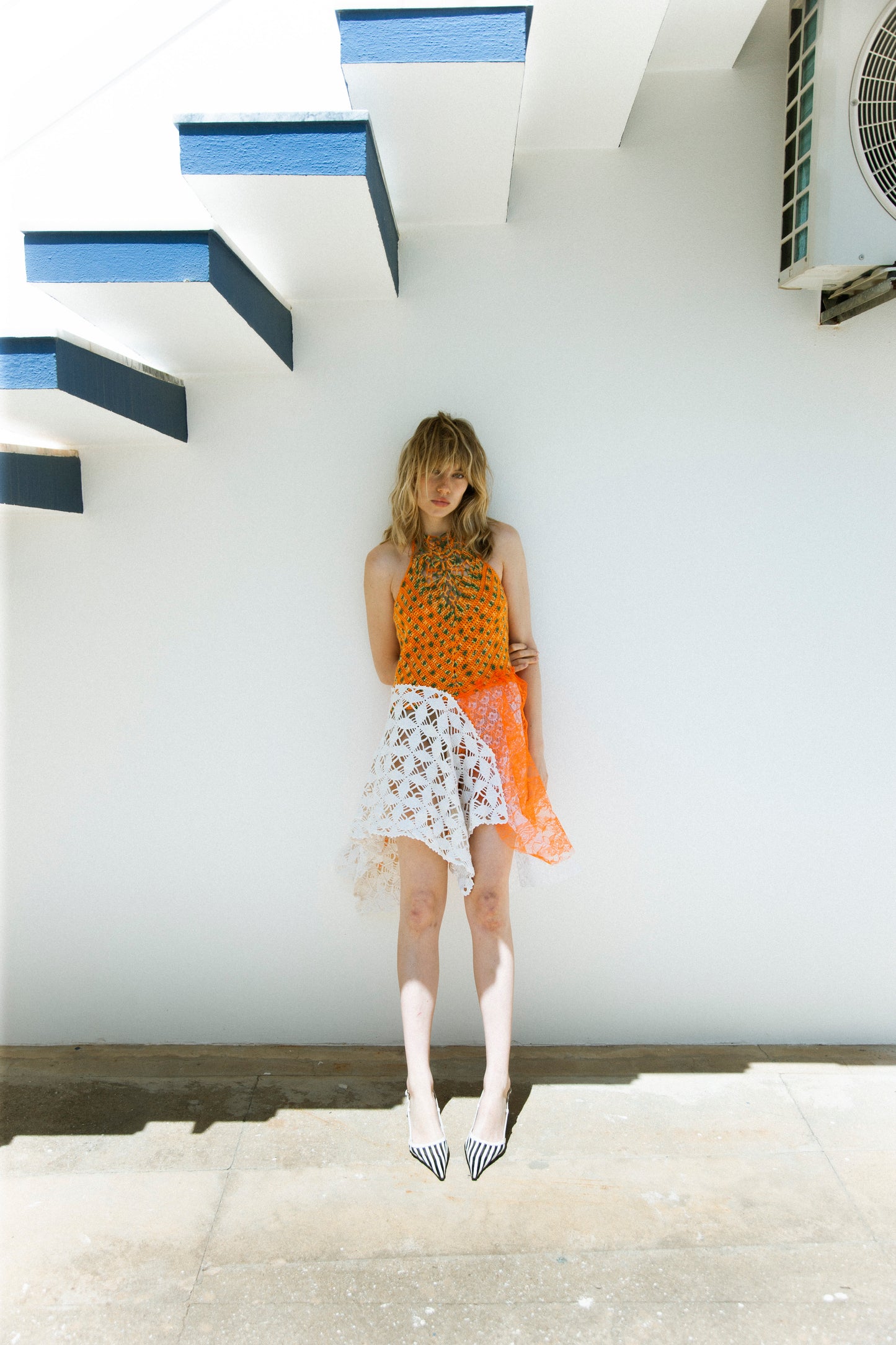 HANDKERCHIEF DRESS ORANGE