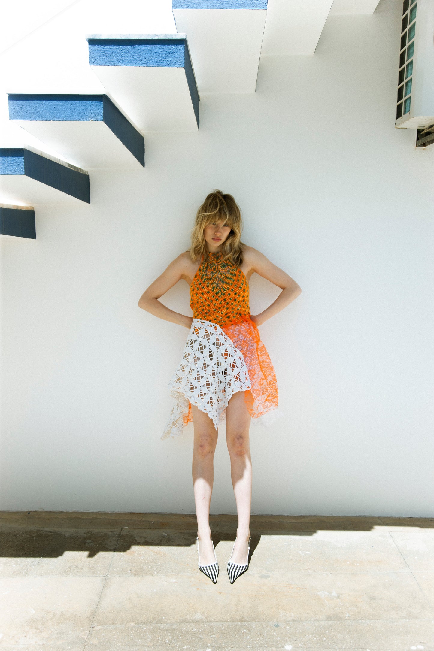 HANDKERCHIEF DRESS ORANGE