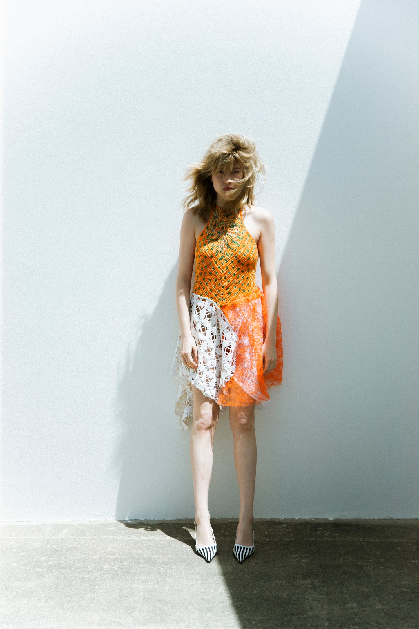 HANDKERCHIEF DRESS ORANGE