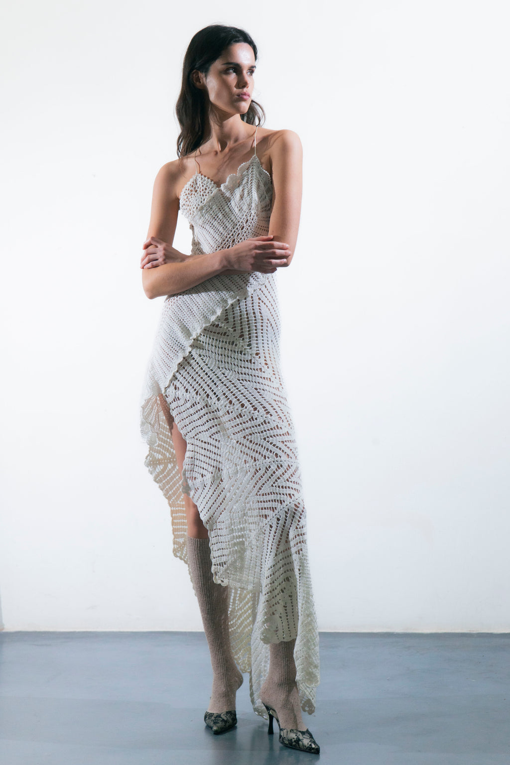 HANDKERCHIEF DRESS MAXI